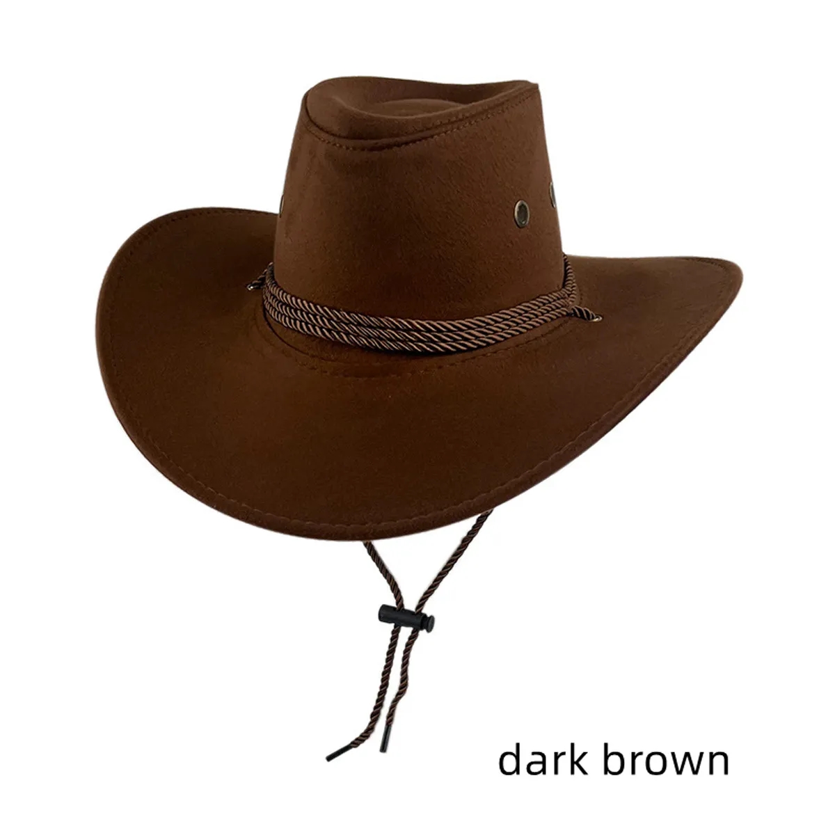 Fashion National Retro Drawstring Jazz Western cowboy hat 11