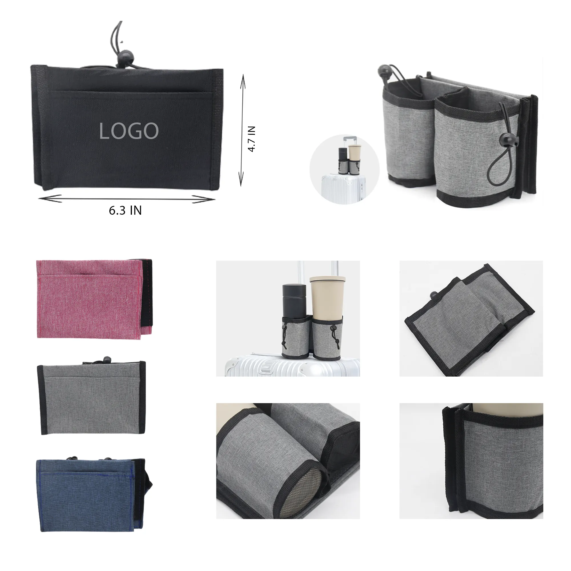 MOQ 10 PCS Luggage Cup Holder 3