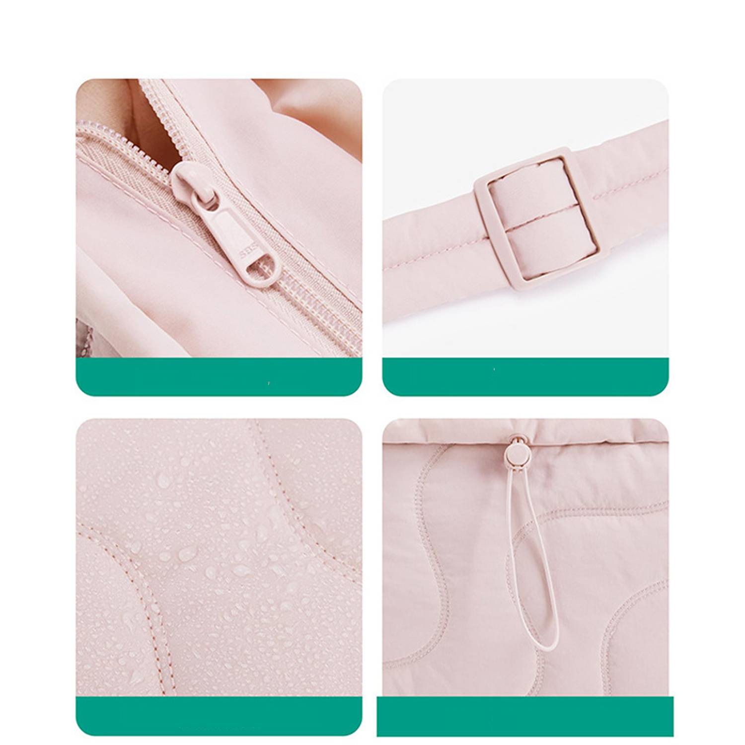Adjustable Strap Puffer Quilted Nylon Tote Bag 5