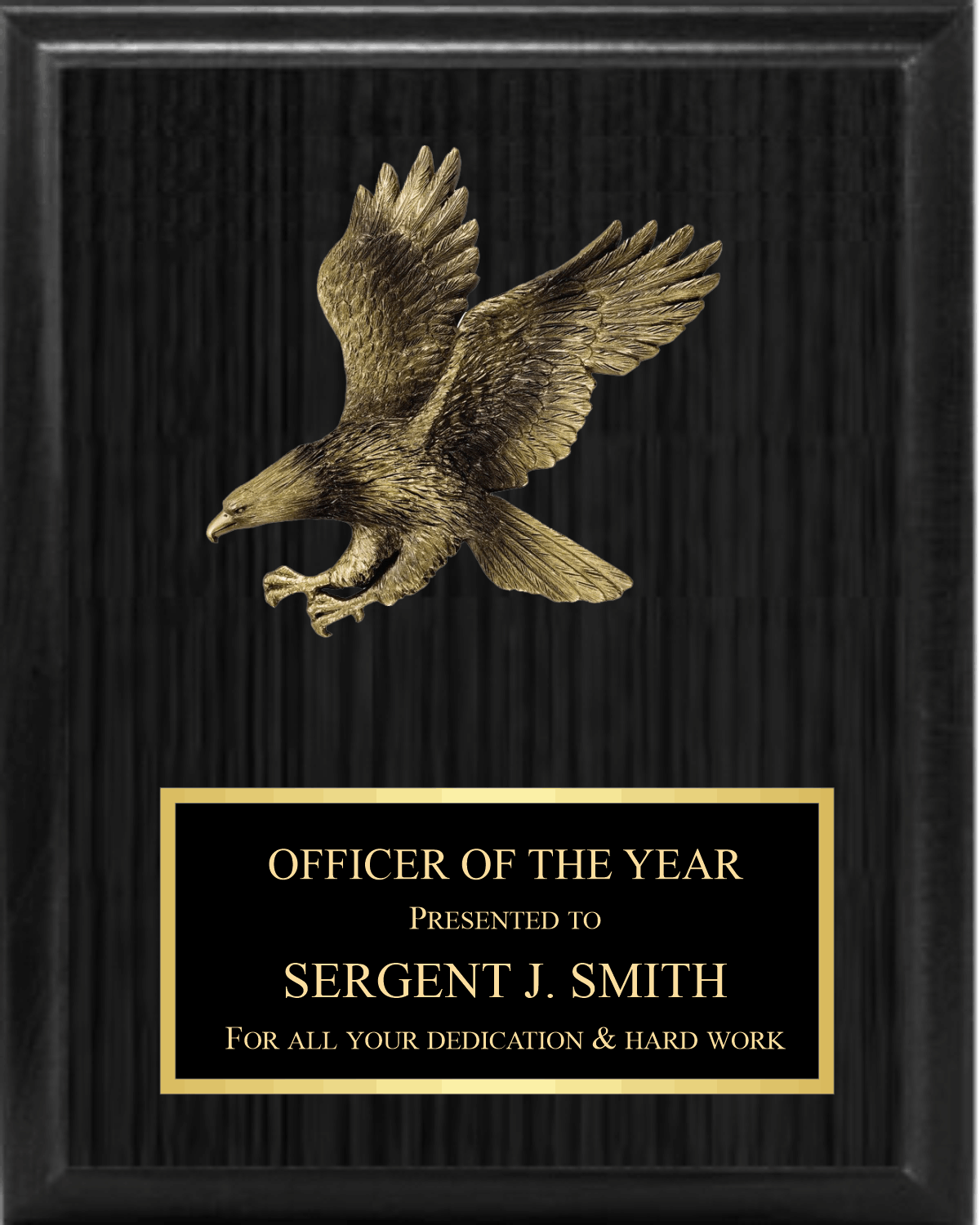5" Eagle Landing On Plaque 3