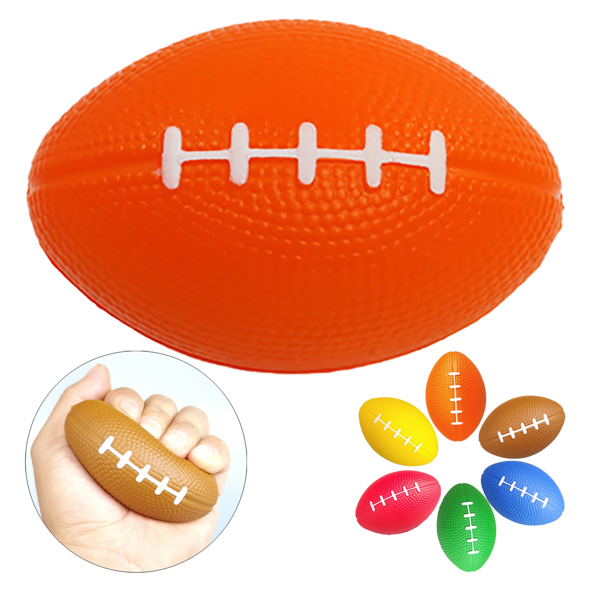 Fun Rugby Shaped Stress Balls 2
