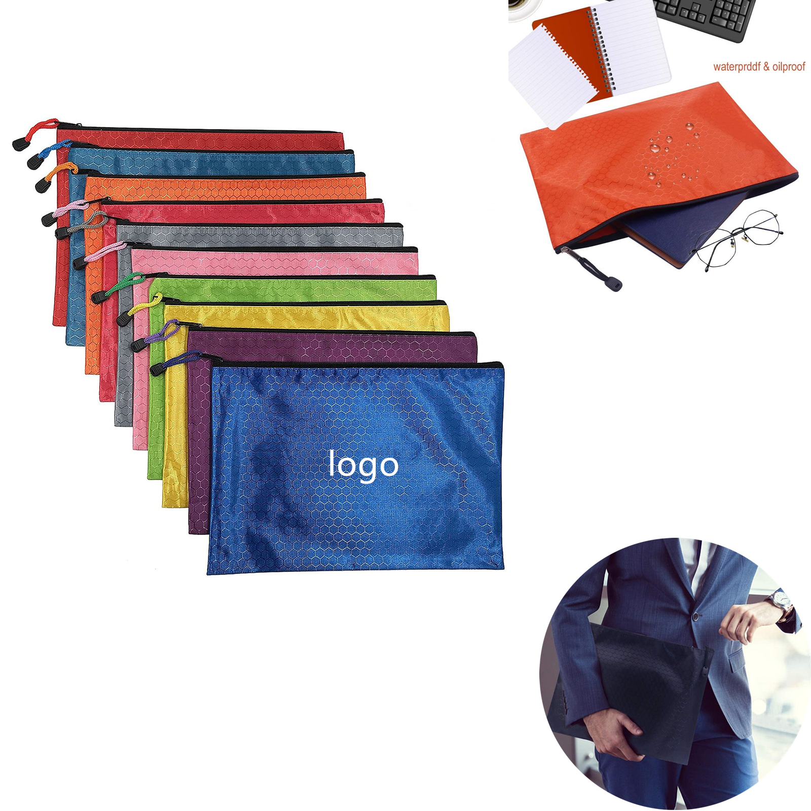 A4 Waterproof PVC Zipper File Bag 2