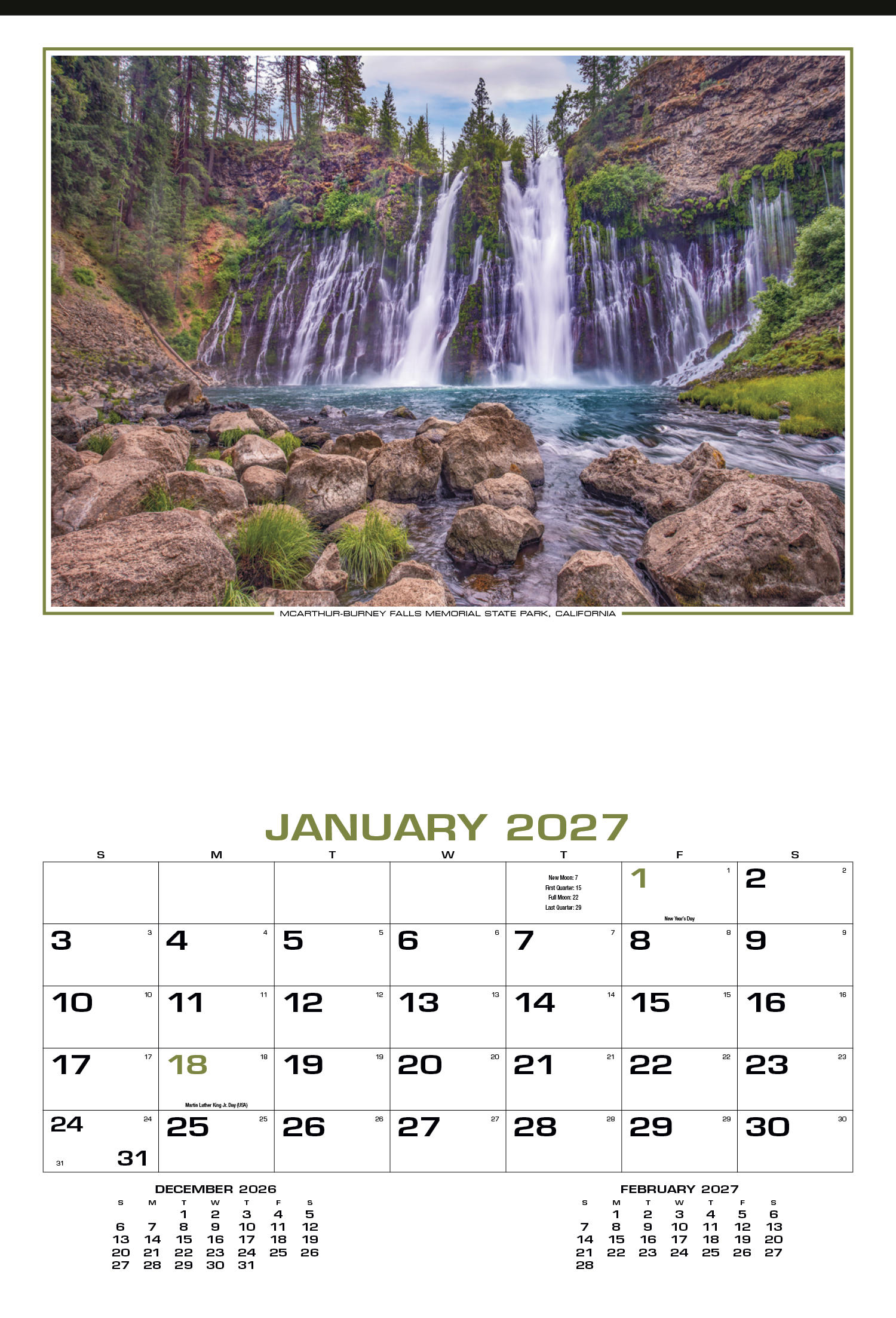 HotLine® Products Our Beautiful America® Executive Calendar 28