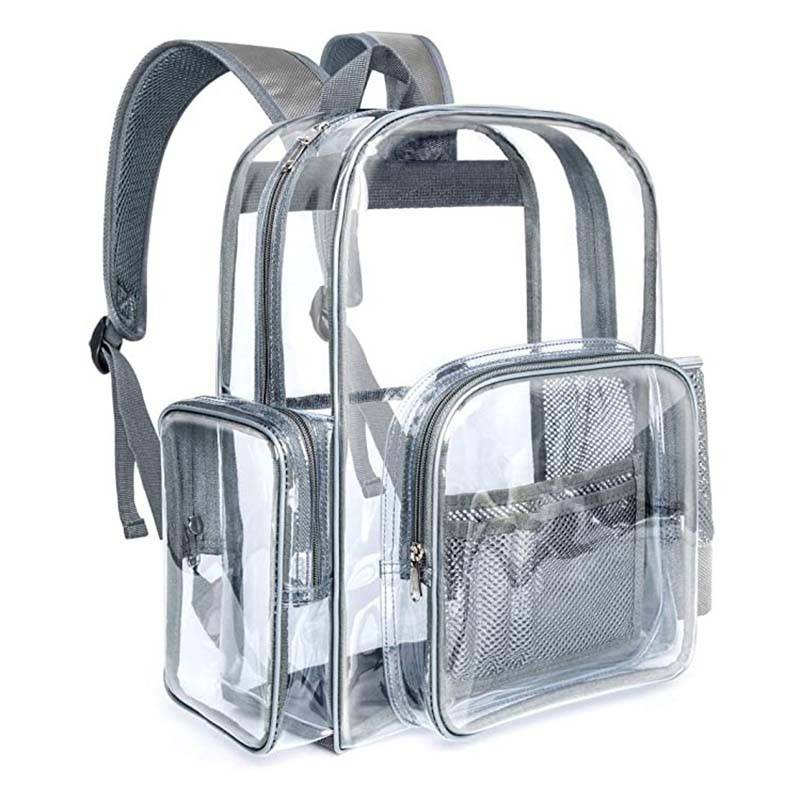 Heavy Duty PVC Transparent Clear Backpack for Stadium And School 2
