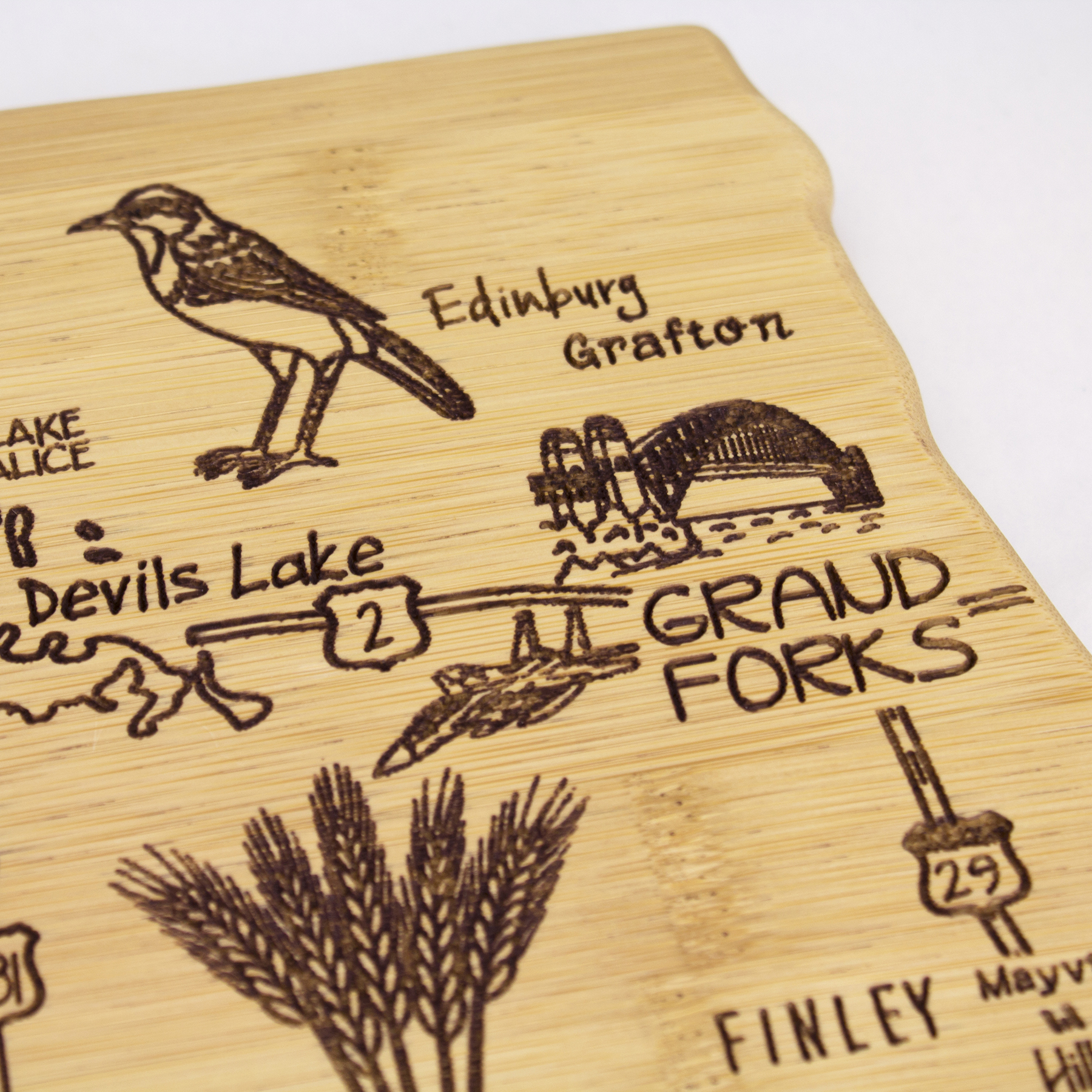 Destination North Dakota Cutting & Serving Board 3