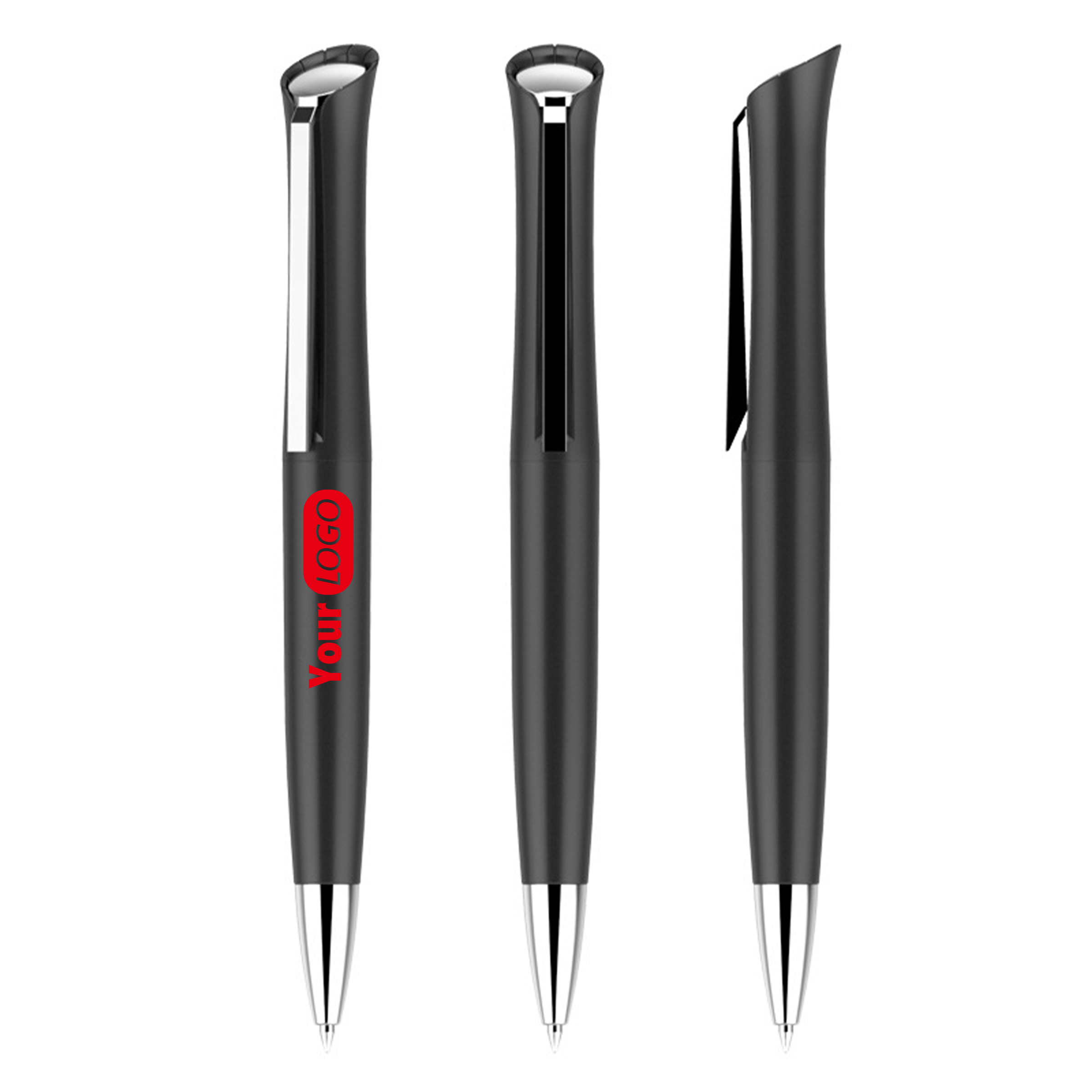 Steel Simple Business Twist Ballpoint Pen 3