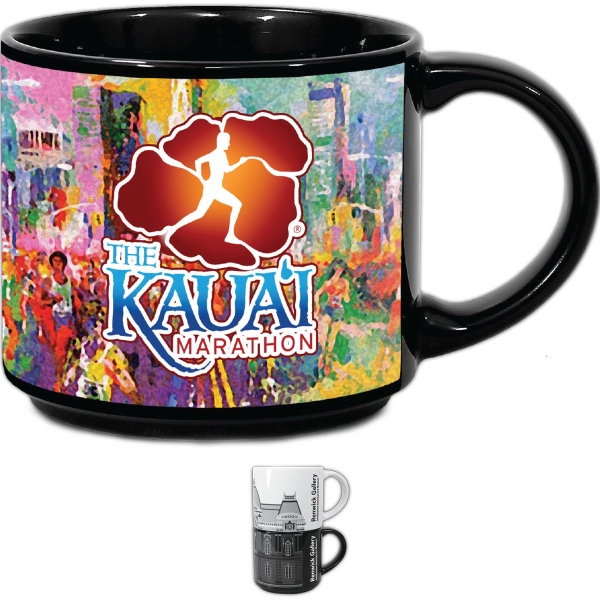 14 oz. Black Metro Mug