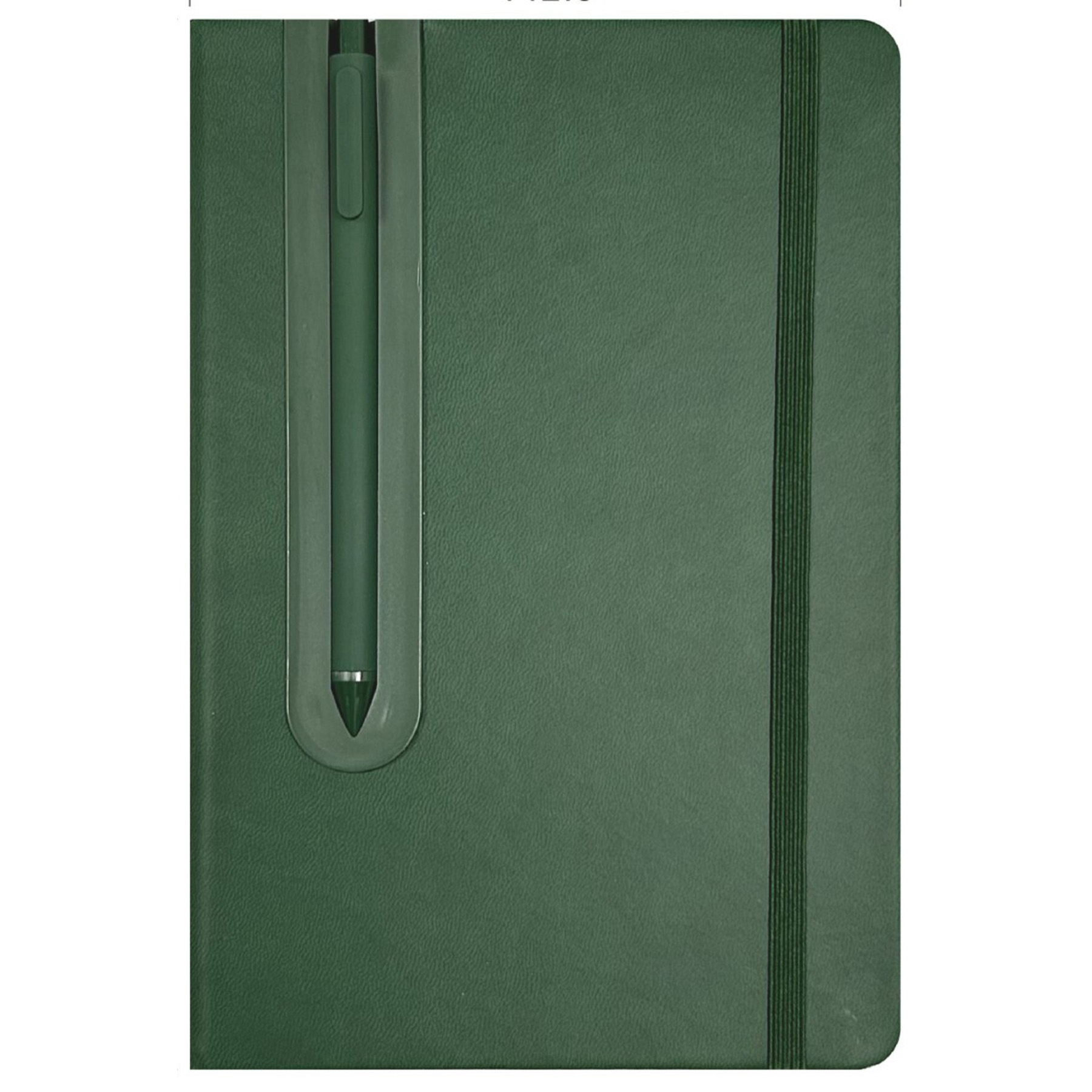 A5 Ruled Leather Diary With Built In Ballpoint Pen 2