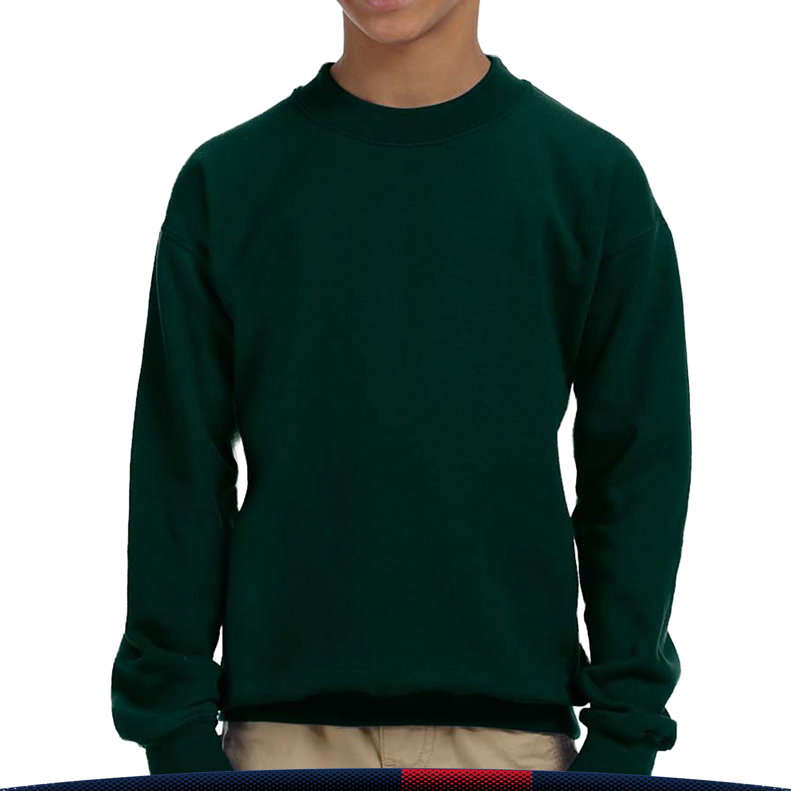 Gildan® Youth Cotton Crewneck Sweatshirts 5