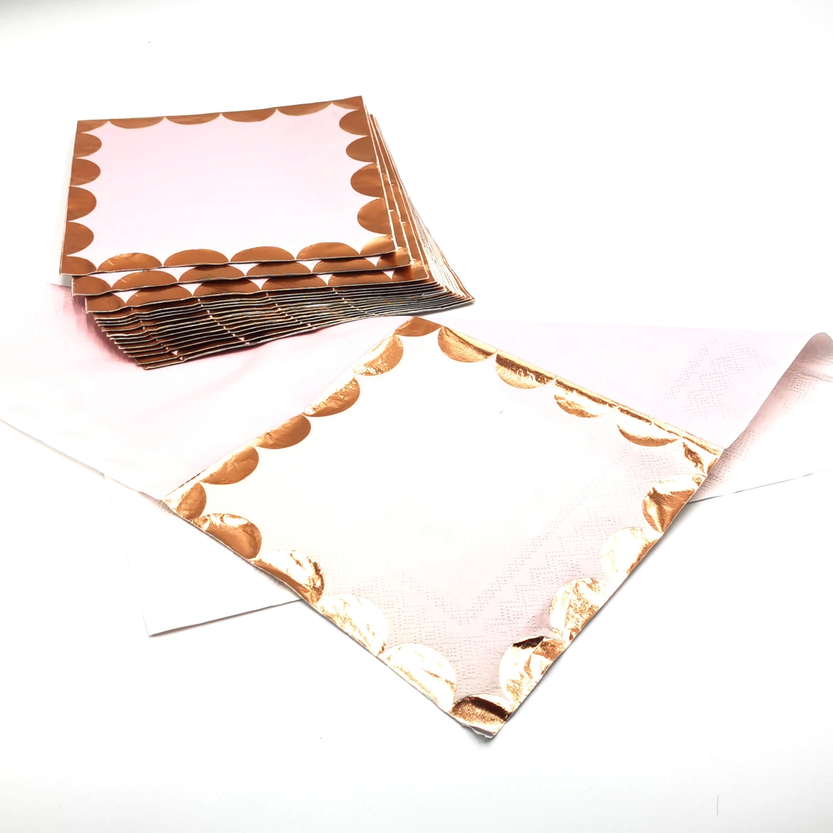 Custom Gold Foil Cocktail Paper Napkins 3