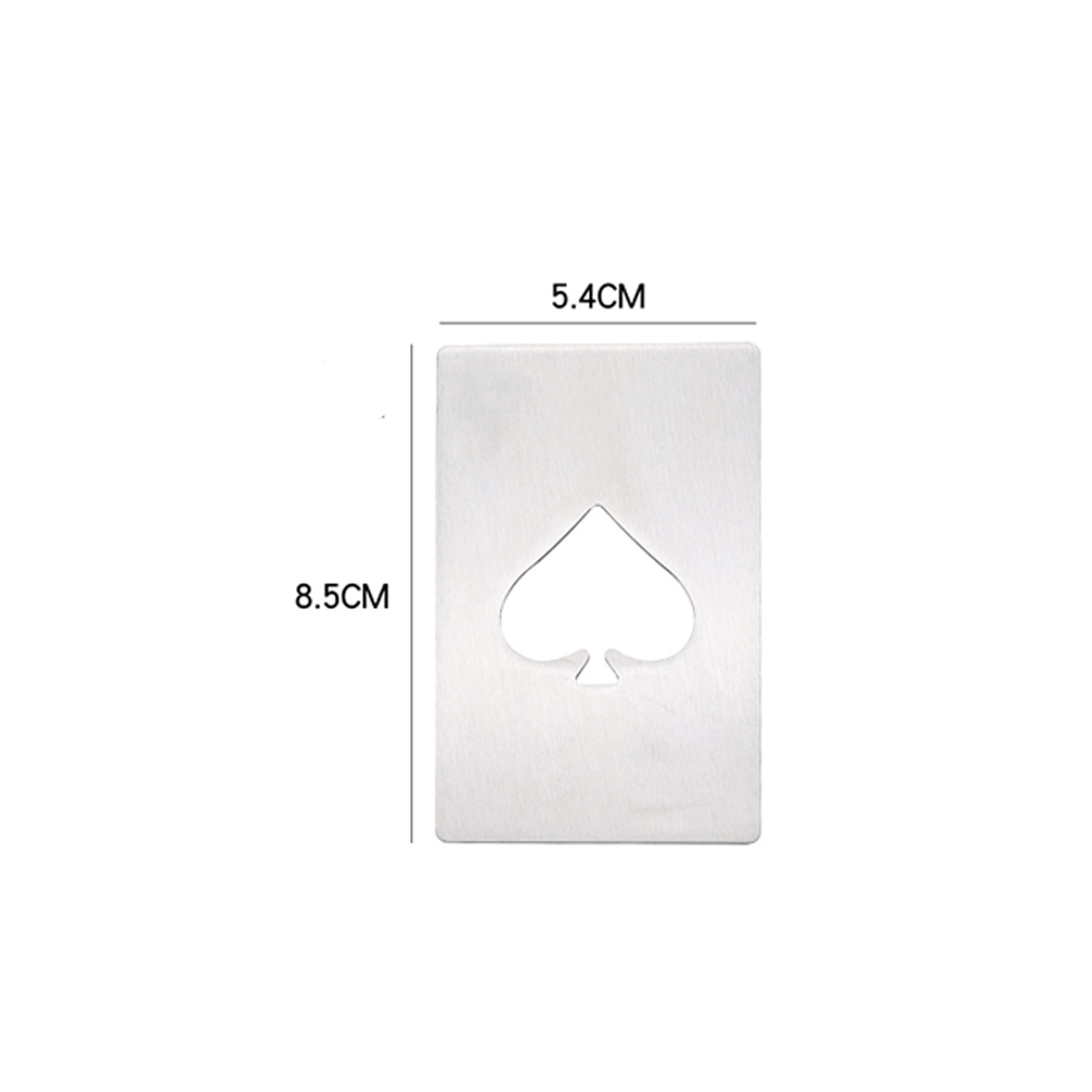 Stainless Steel Ace of Spades Card-Style Bottle Opener 2