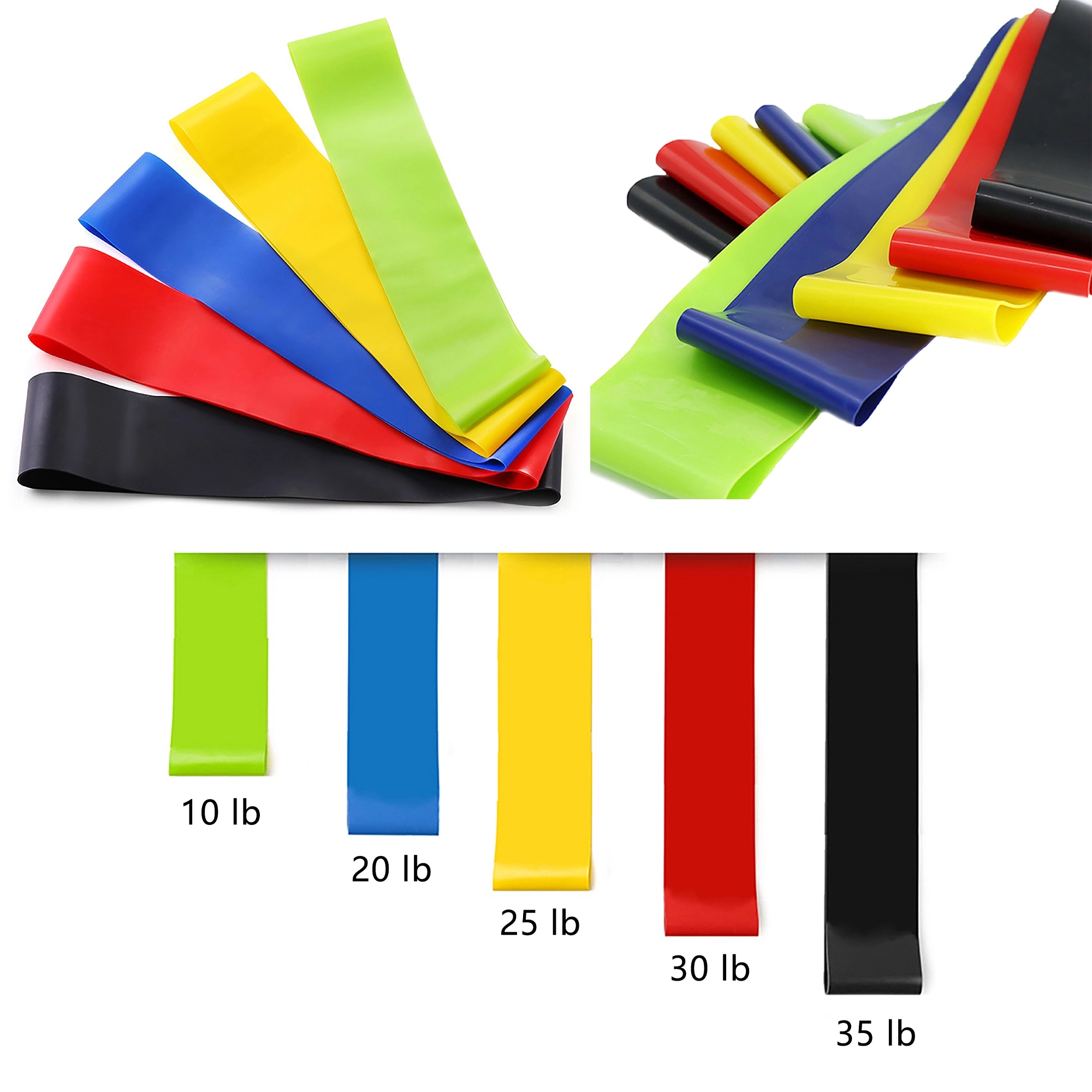 MOQ 100pcs Yoga Fitness Resistance Band 4