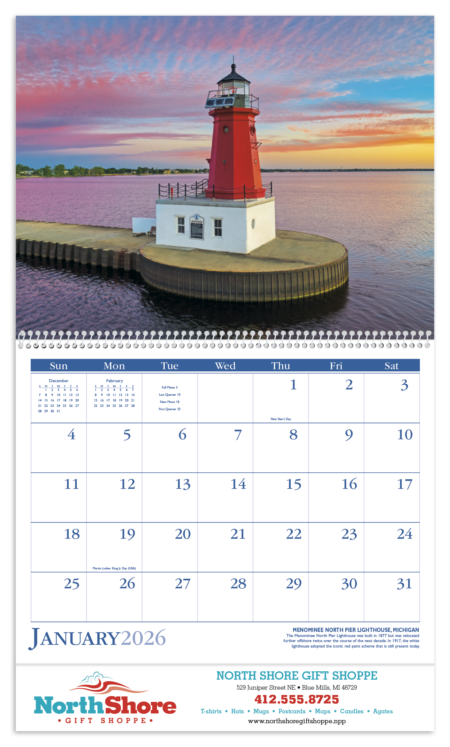 Triumph® Calendars Lighthouses Calendar 70