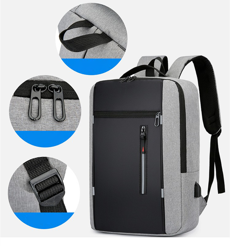 Oxford Laptop Backpack with USB Charging Port 9
