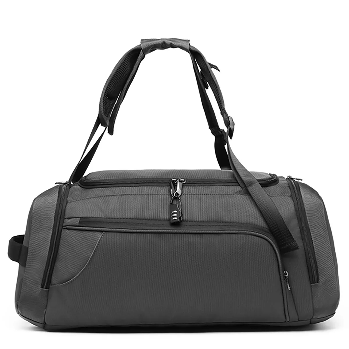 Overnight Travel Duffel Bag Backpack with Combination Lock 2