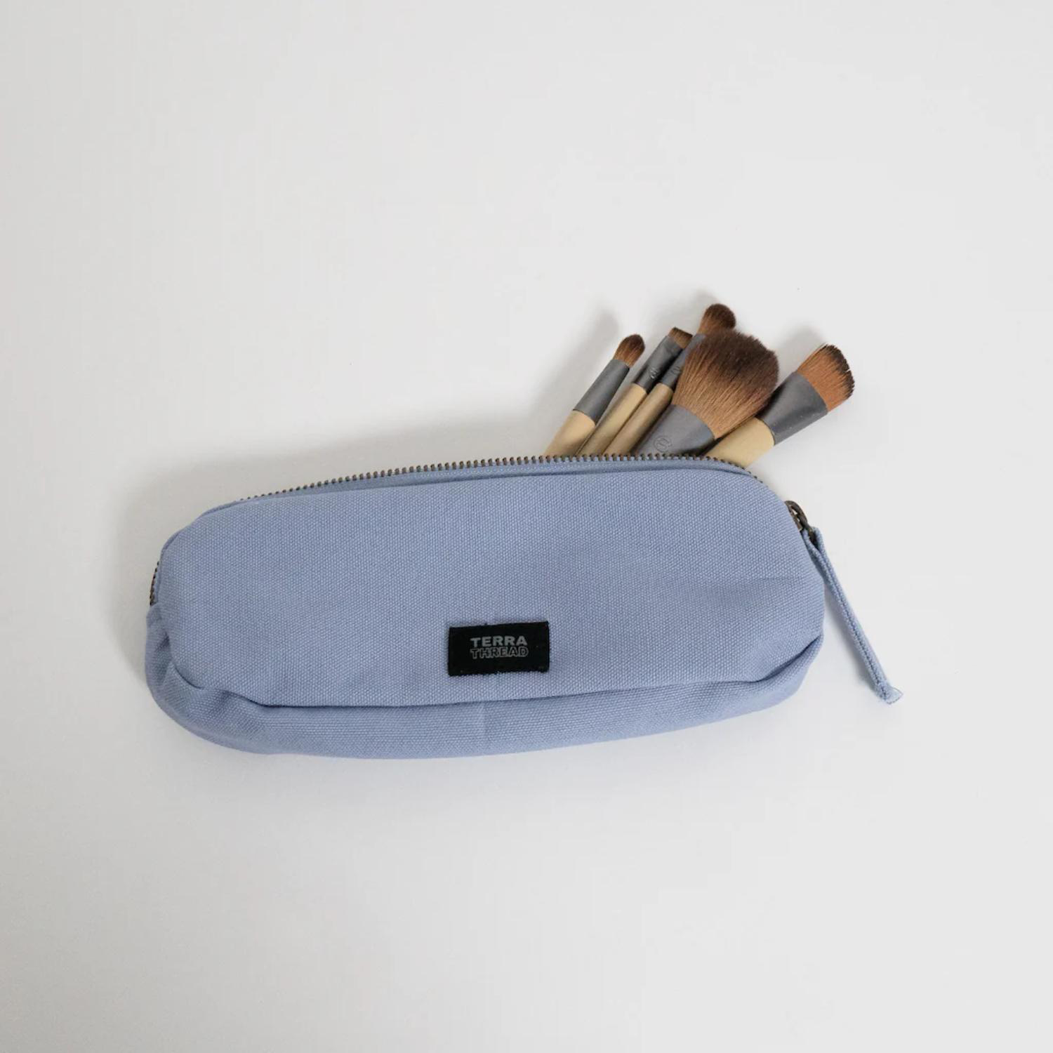 TERRA THREAD® - Organic Cotton Pencil Bag Sustainable GOTS & Fair Trade Certified 1