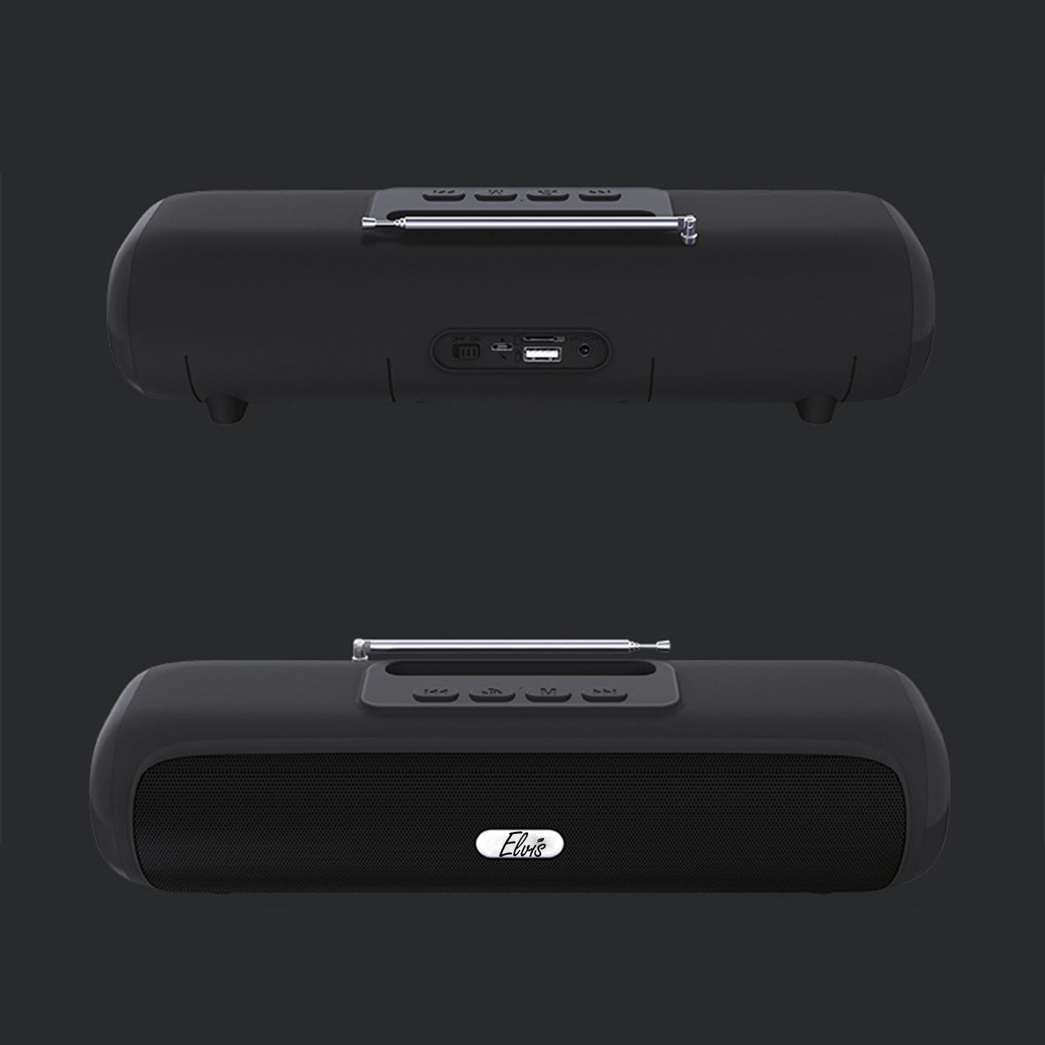 Portable Bluetooth Speaker with Phone Stand & Subwoofer 5