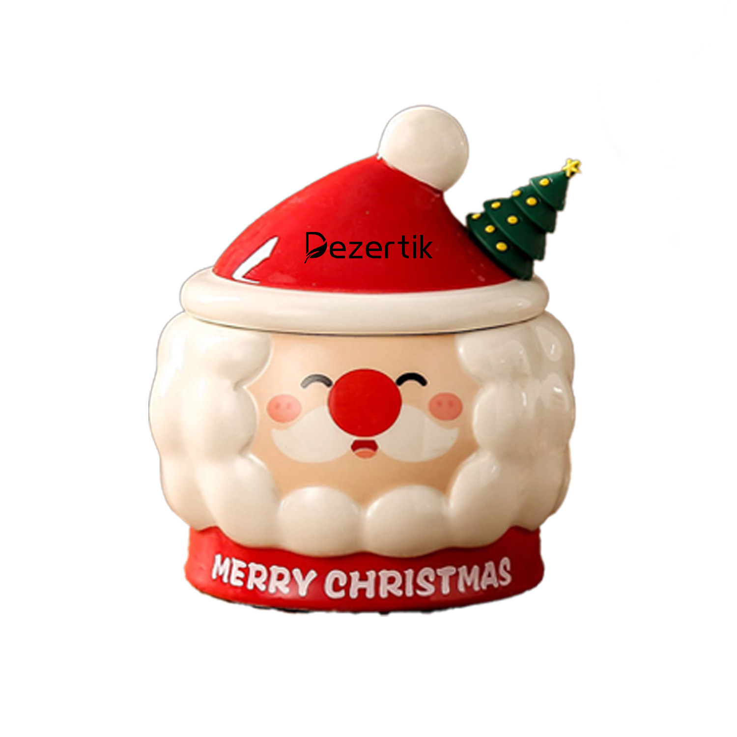 15OZ Santa Claus Mug with Spoon for Home Use 4