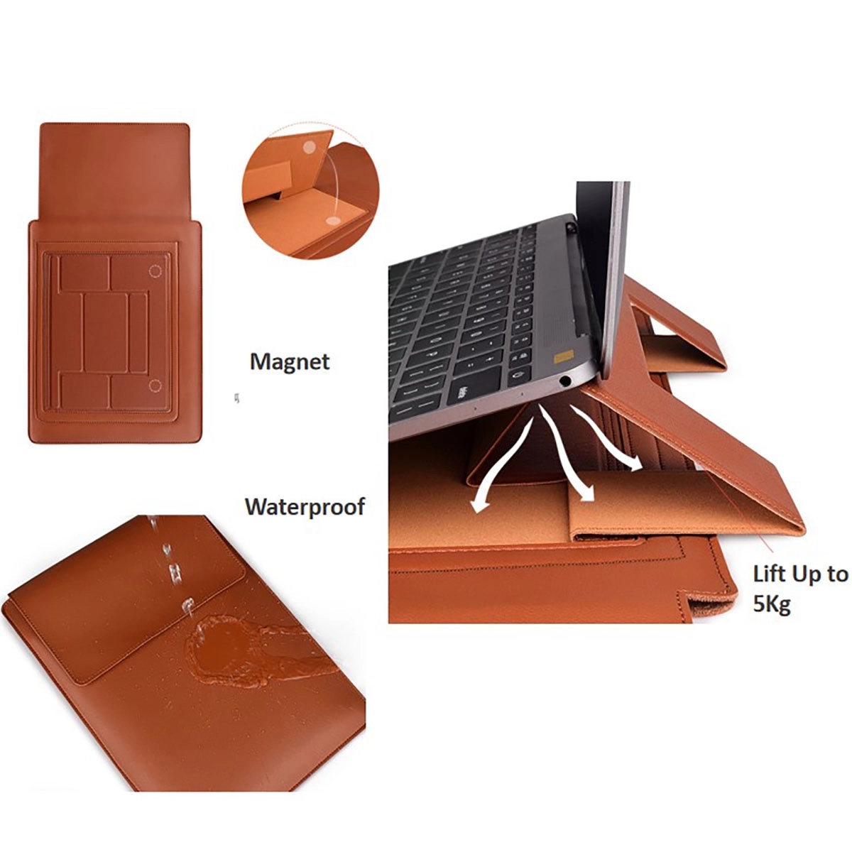 Laptop Sleeve Waterproof Leather Case 4