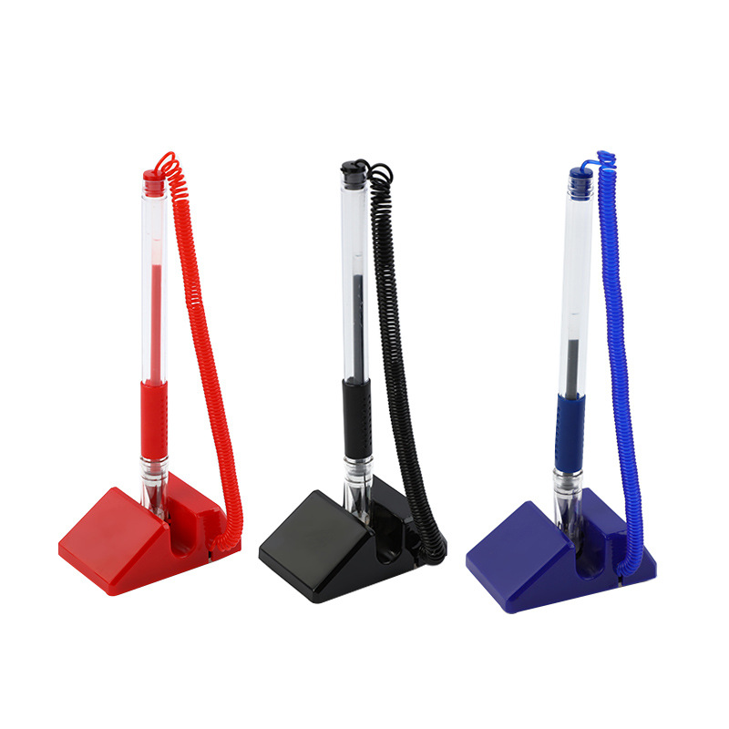 Desktop Pens with Plastic Chains and Pen Holder 4