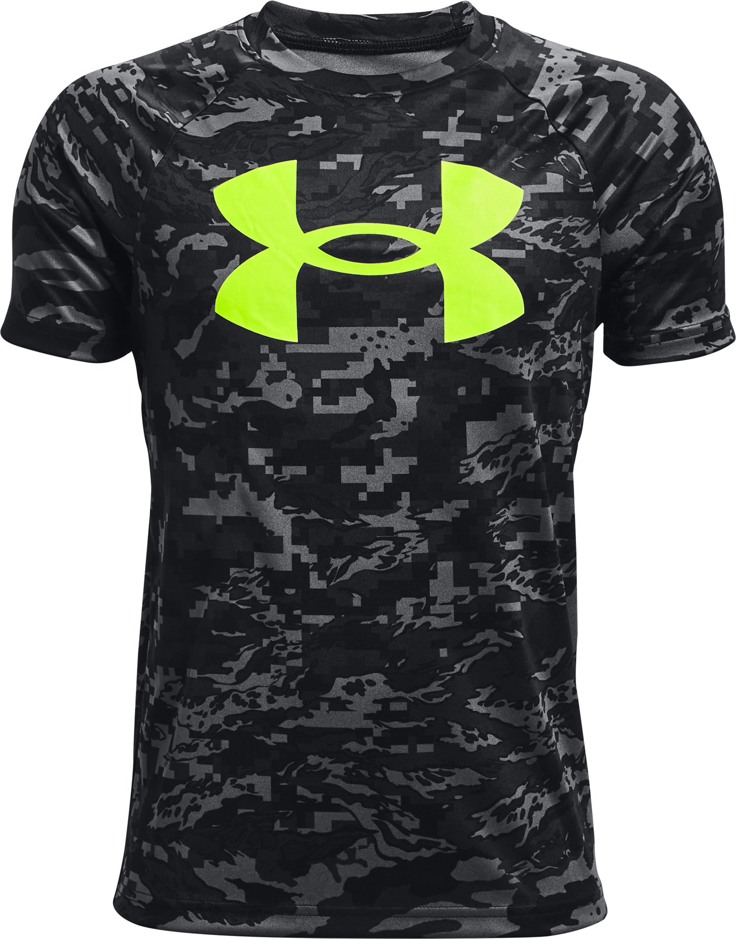 UA Tech Big Logo Printed Boys' Short Sleeve 37