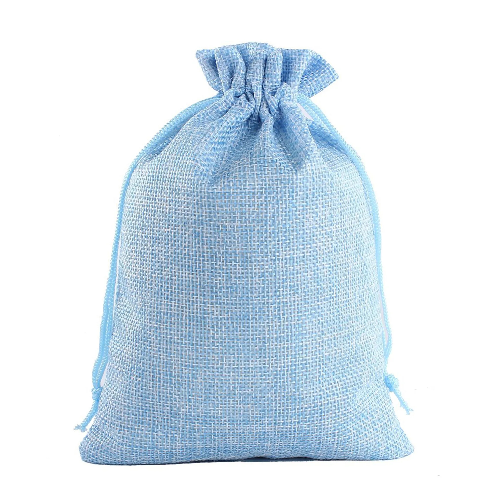 Linen Bunched Holiday Retail Gift Bag 12