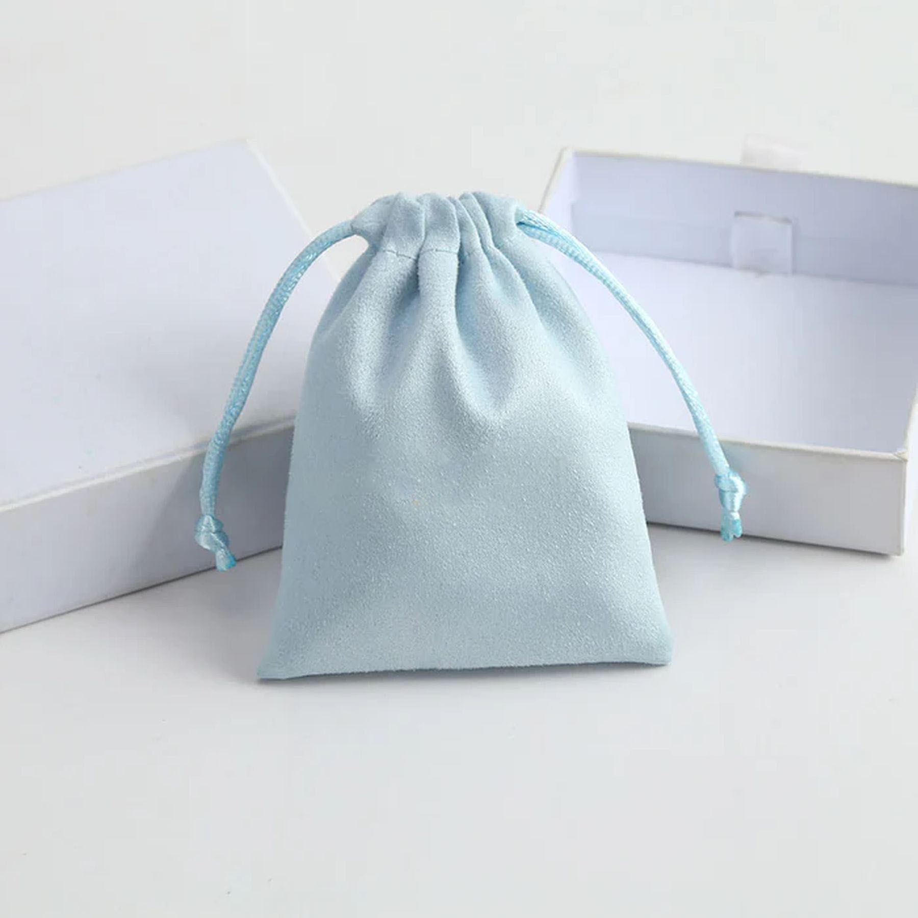 Suede Drawstring Jewelry Bag Gift Packaging Pouch 2