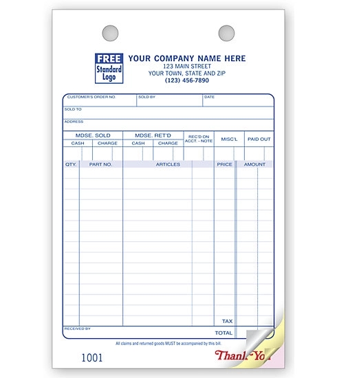 Auto supply register form, Large Classic 2