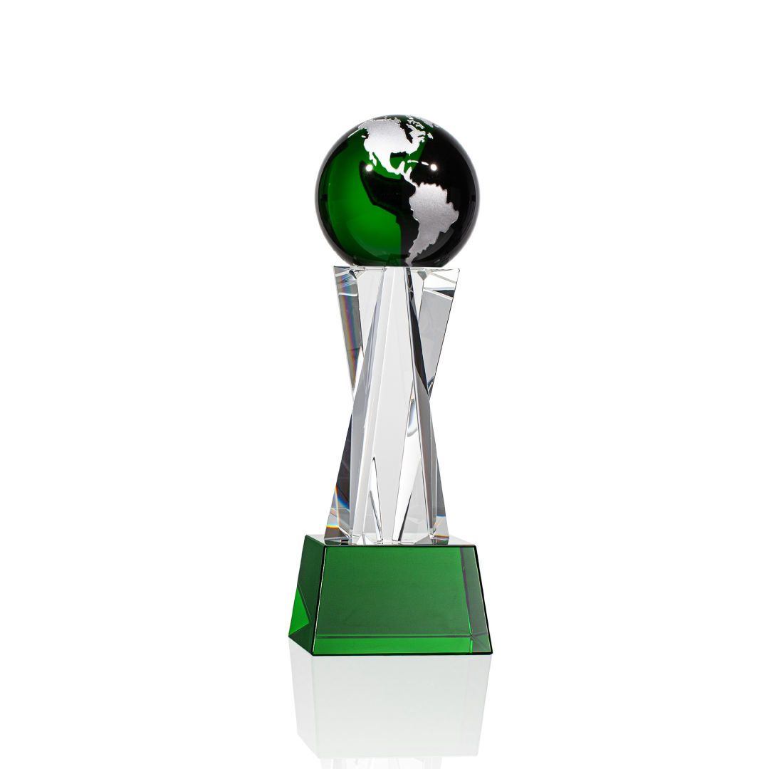 Havant Globe Award - Green/Silver 15