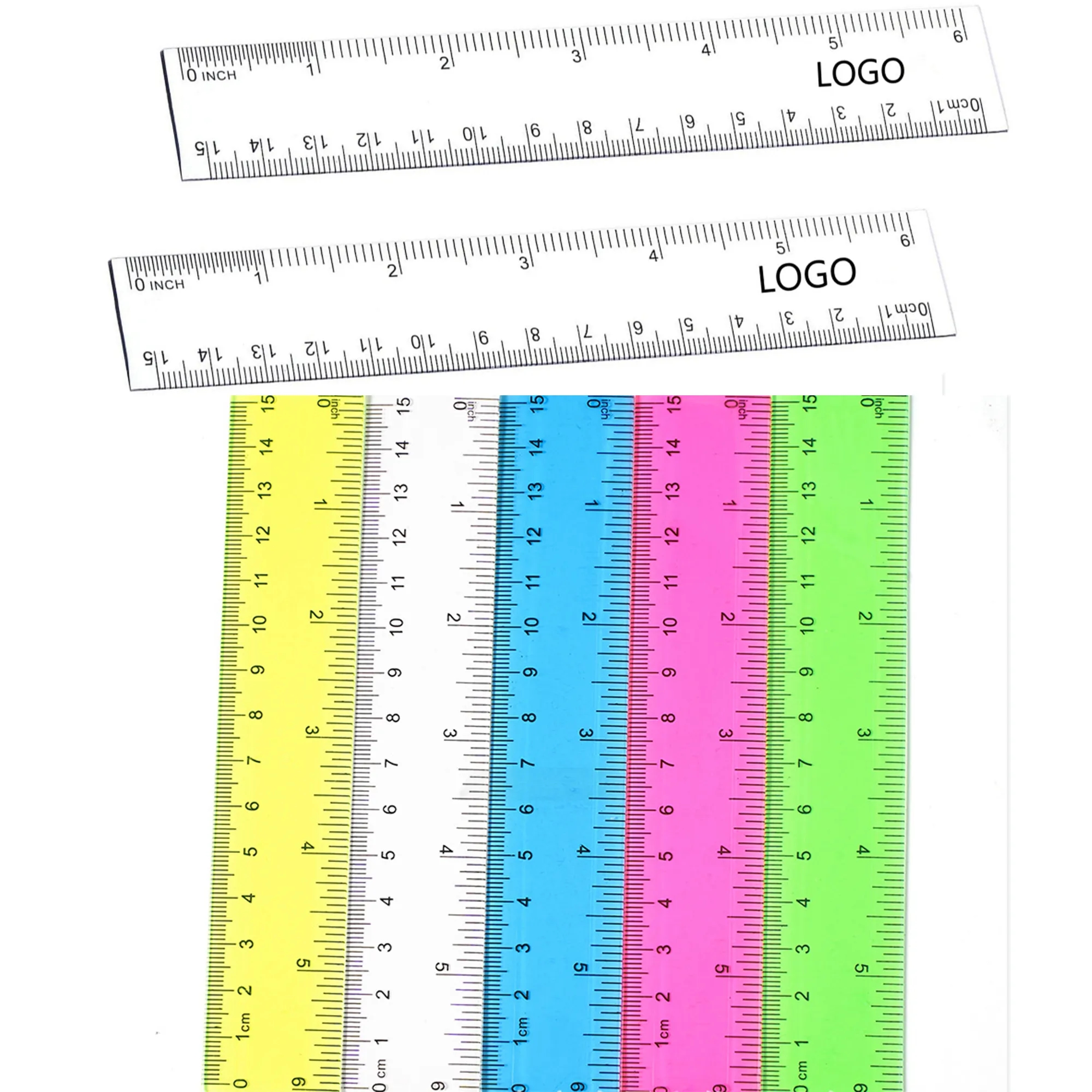 6 inches Plastic Straight Ruler