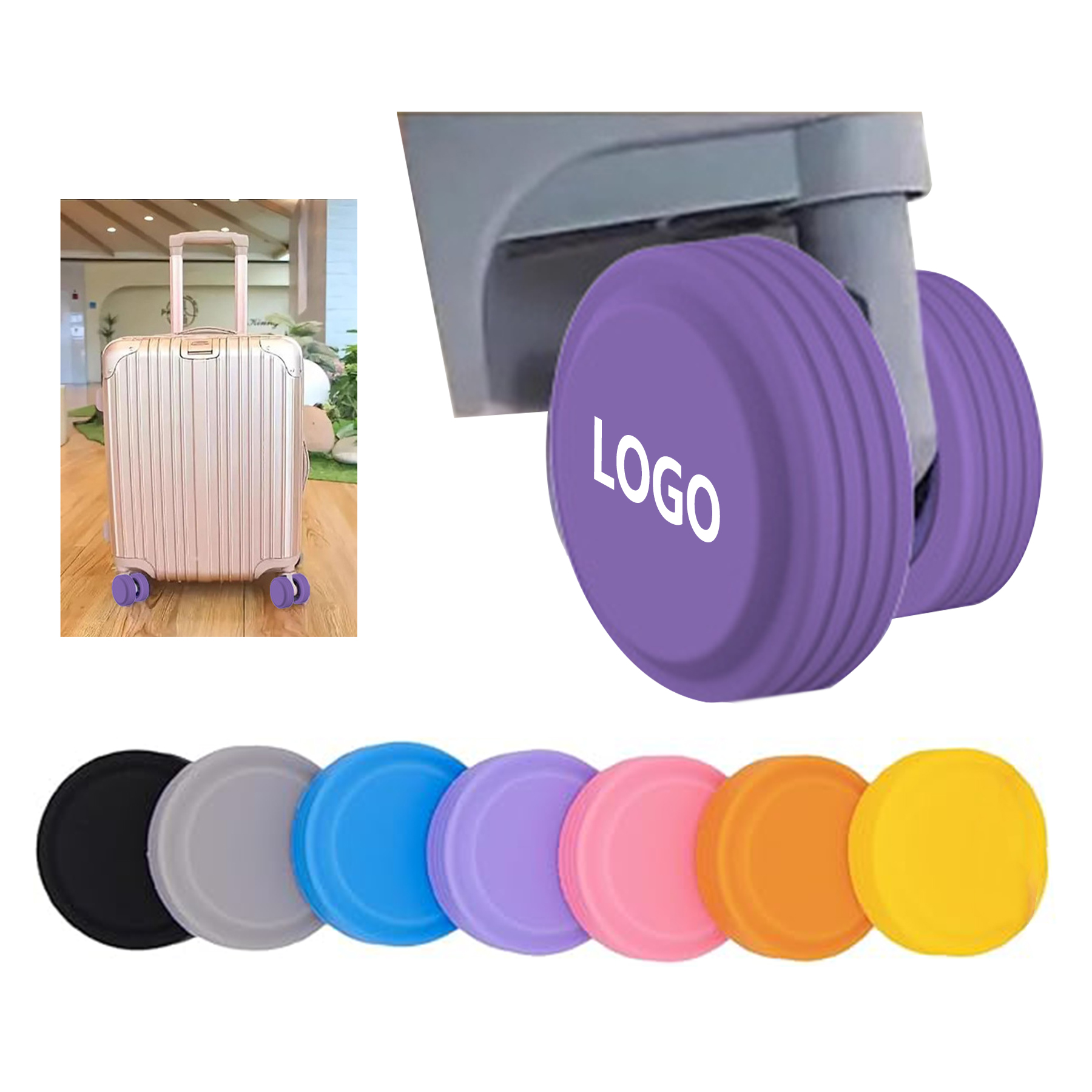 8PCS Luggage Wheel Cover 1