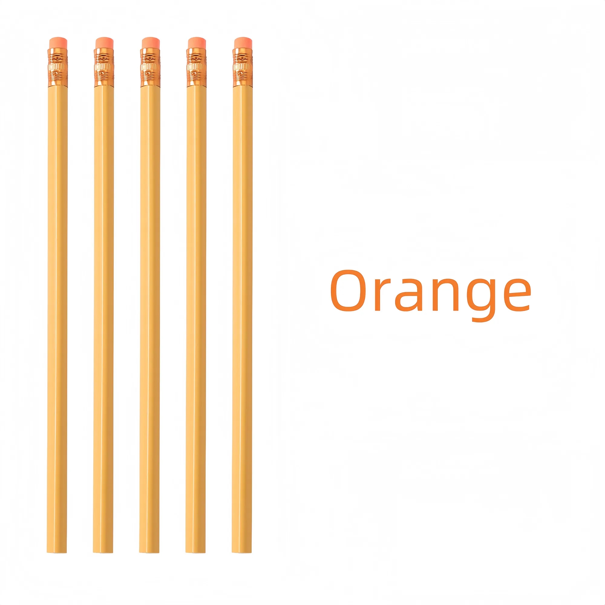 Custom Triangular HB Pencil With Eraser In Pastel Colors 2