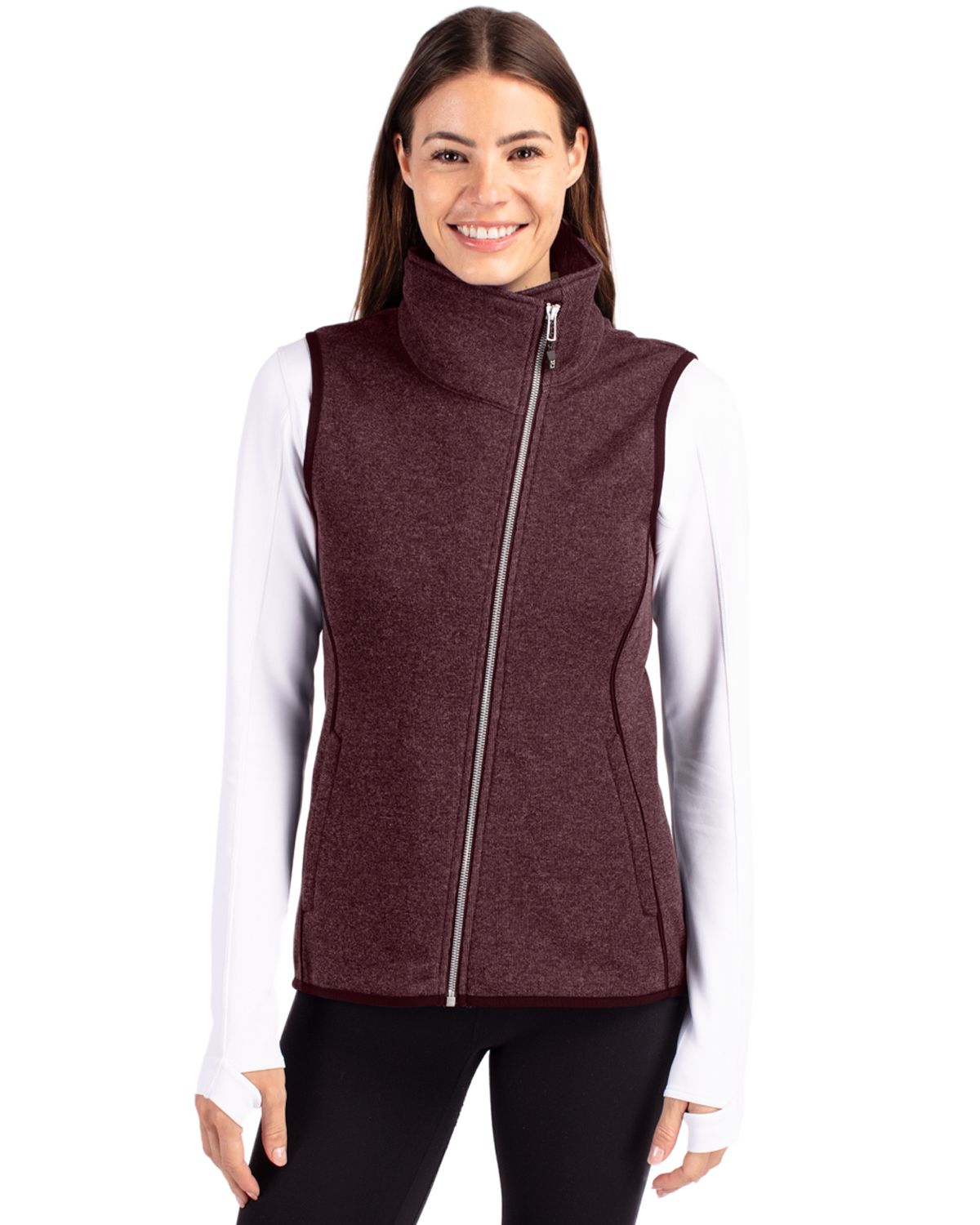 Mainsail Sweater Knit Womens Asymmetrical Vest