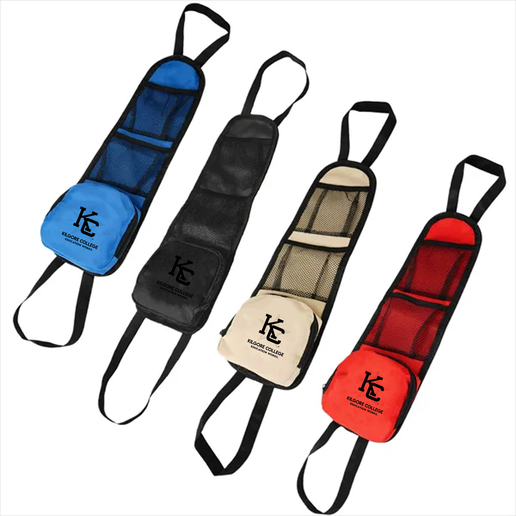 Black Car Seat Storage Bag ?C Multi-Pocket Organizer 3