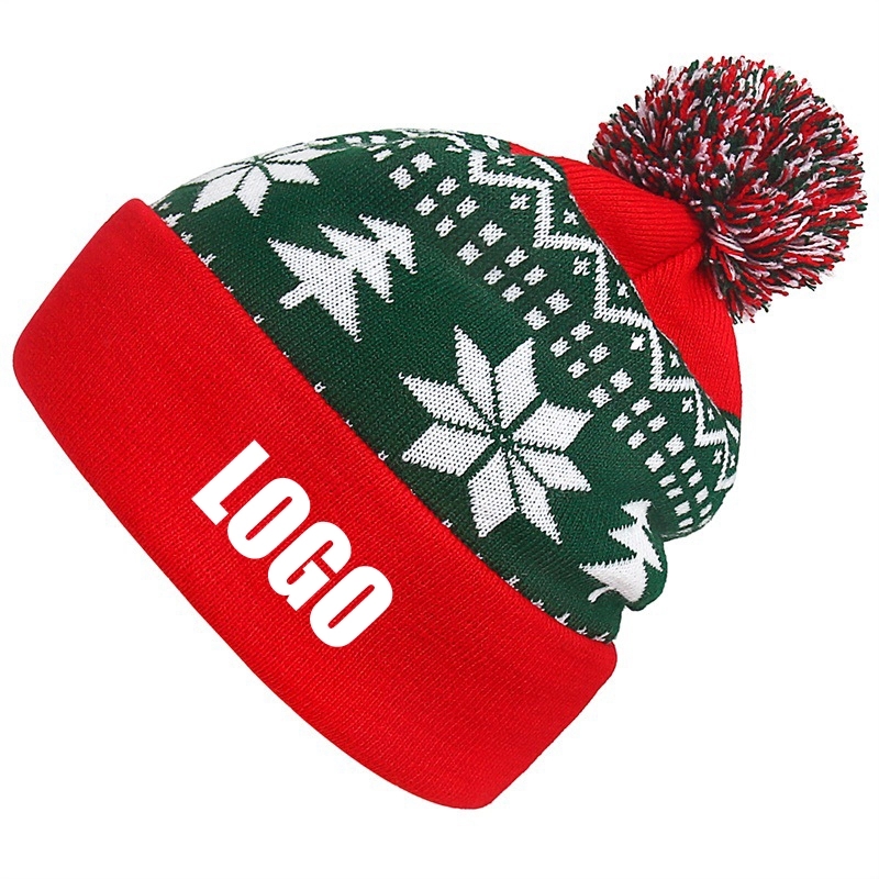 Custom Christmas Hats Winter Knitted Caps Unisex 1