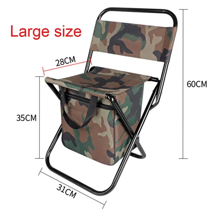 Portable Folding Fishing Chair with Cooler Bag 10