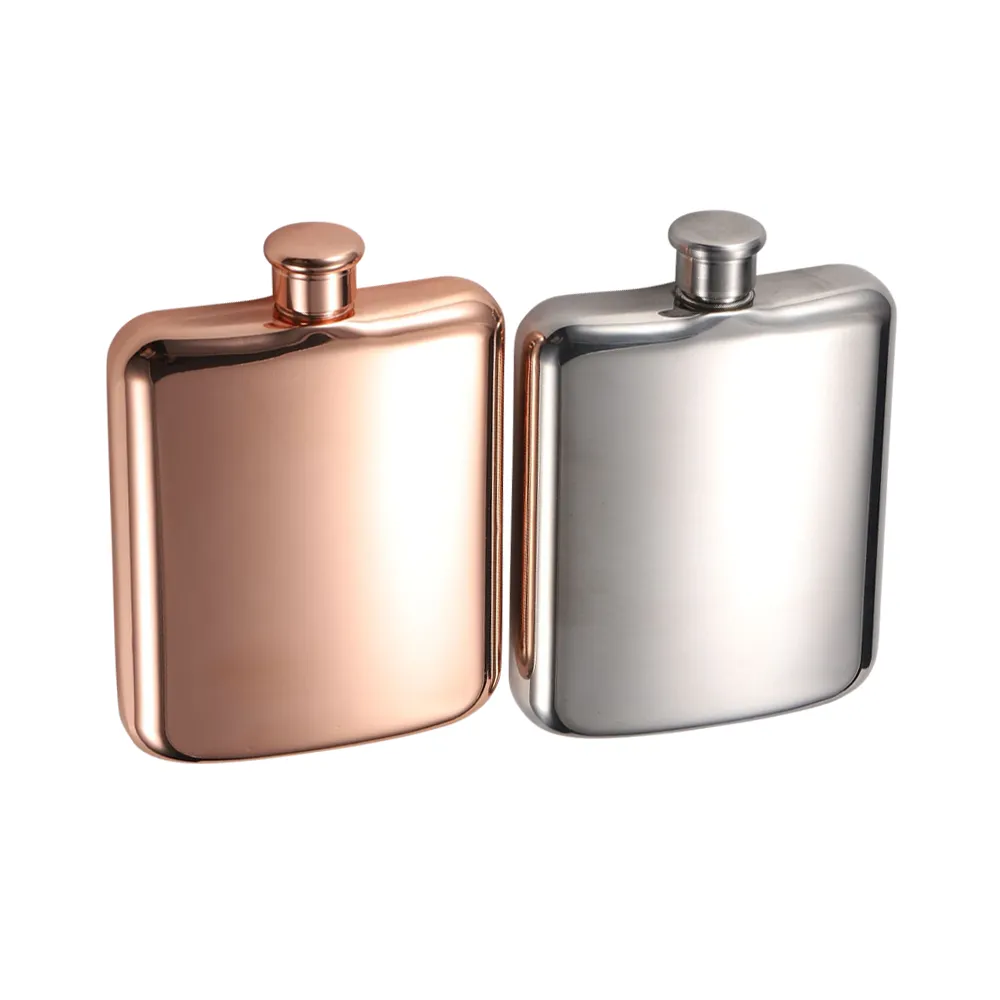 Elegant Stainless Steel Square Flask 1