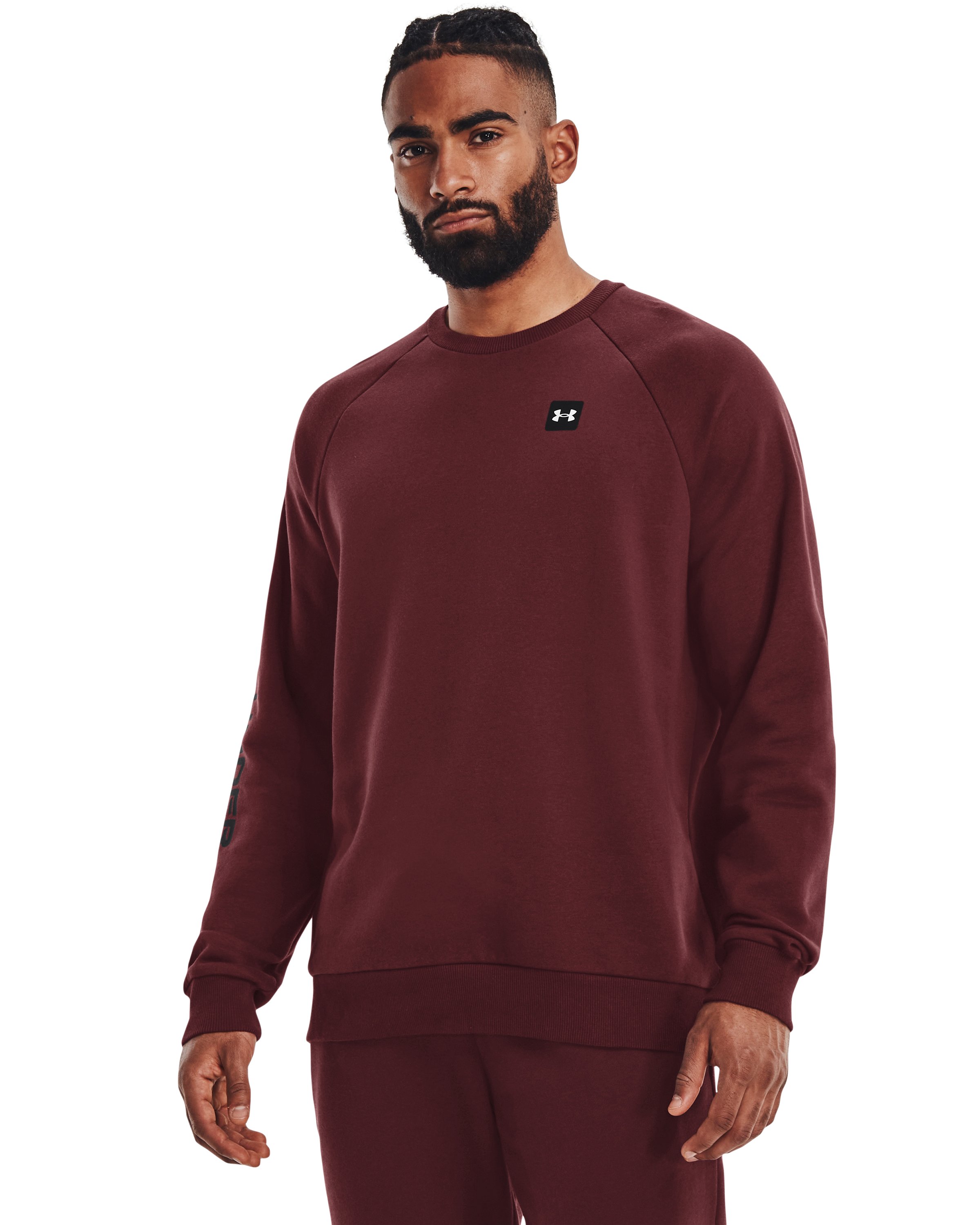 Men's UA Rival Fleece Crew, custom hoodie or sweatshirt with logo imprint 2