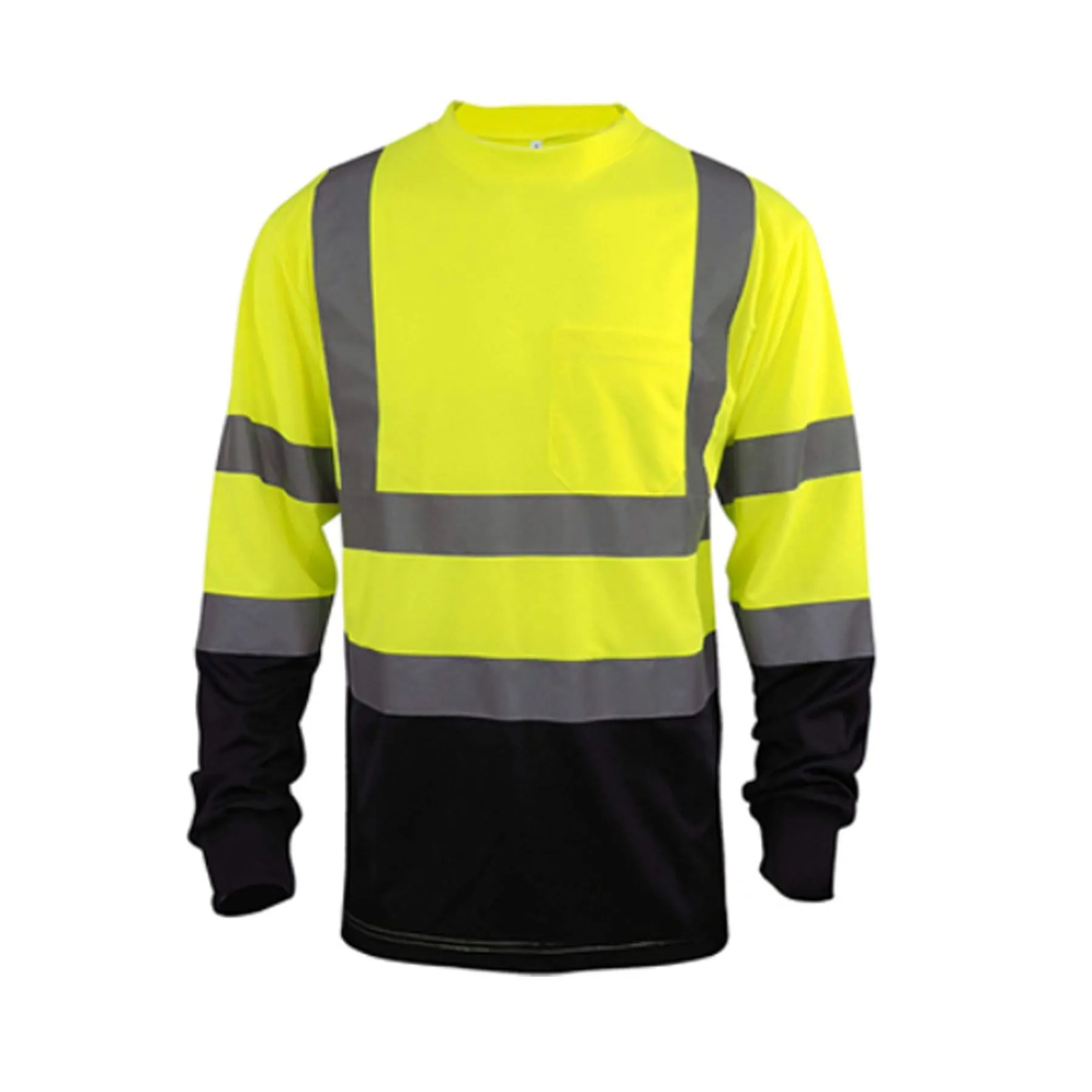 High Visibility Heavy-duty Long Sleeve Reflective Safety T-S 5