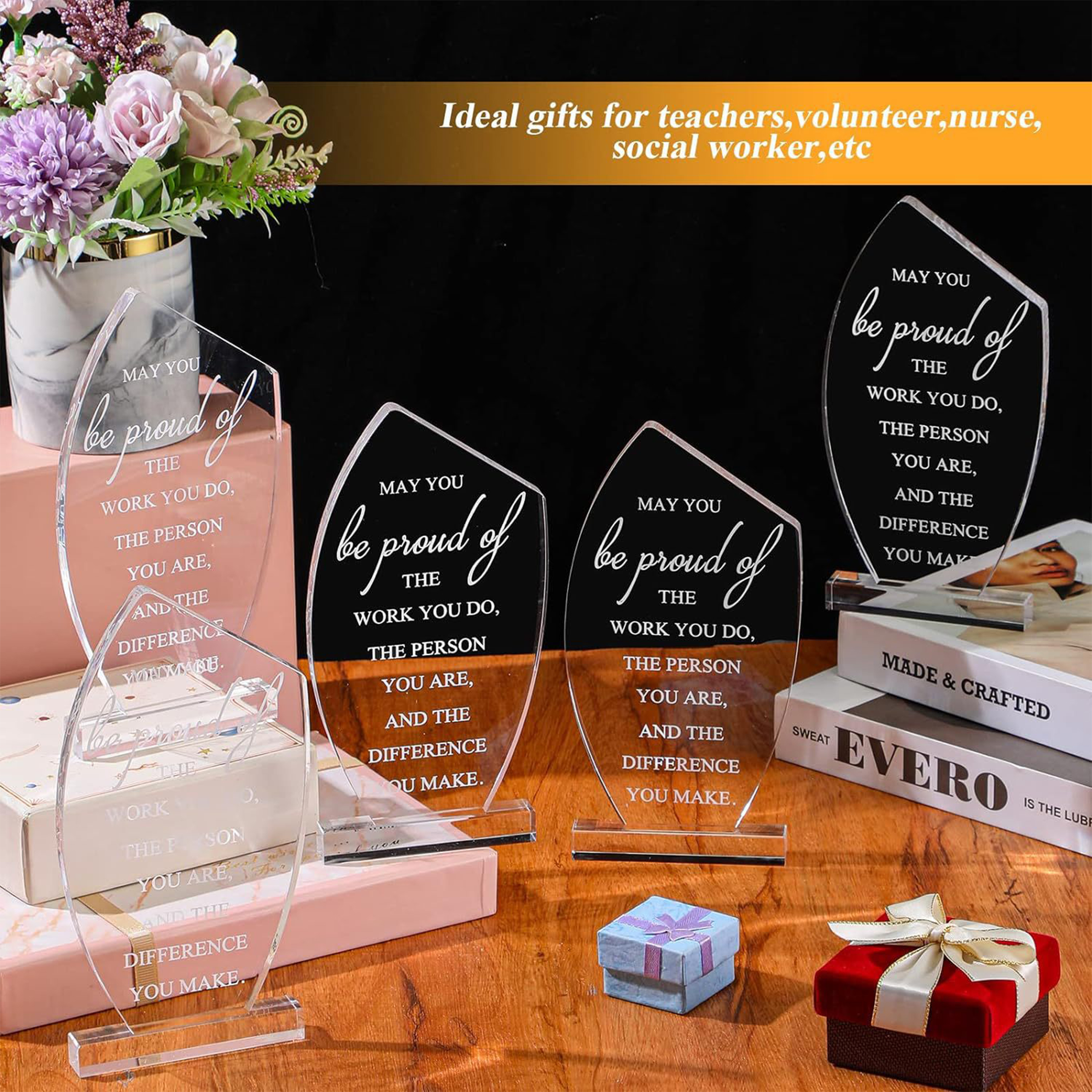 Acrylic Plastic Award Commemorative Trophy 7