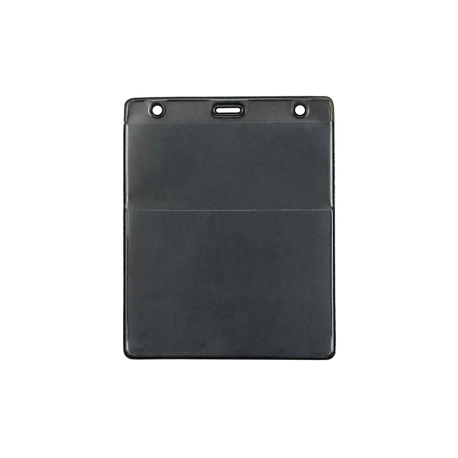 Vertical Top Load Colored Badge Holder w/ Slot & Chain Holes 1
