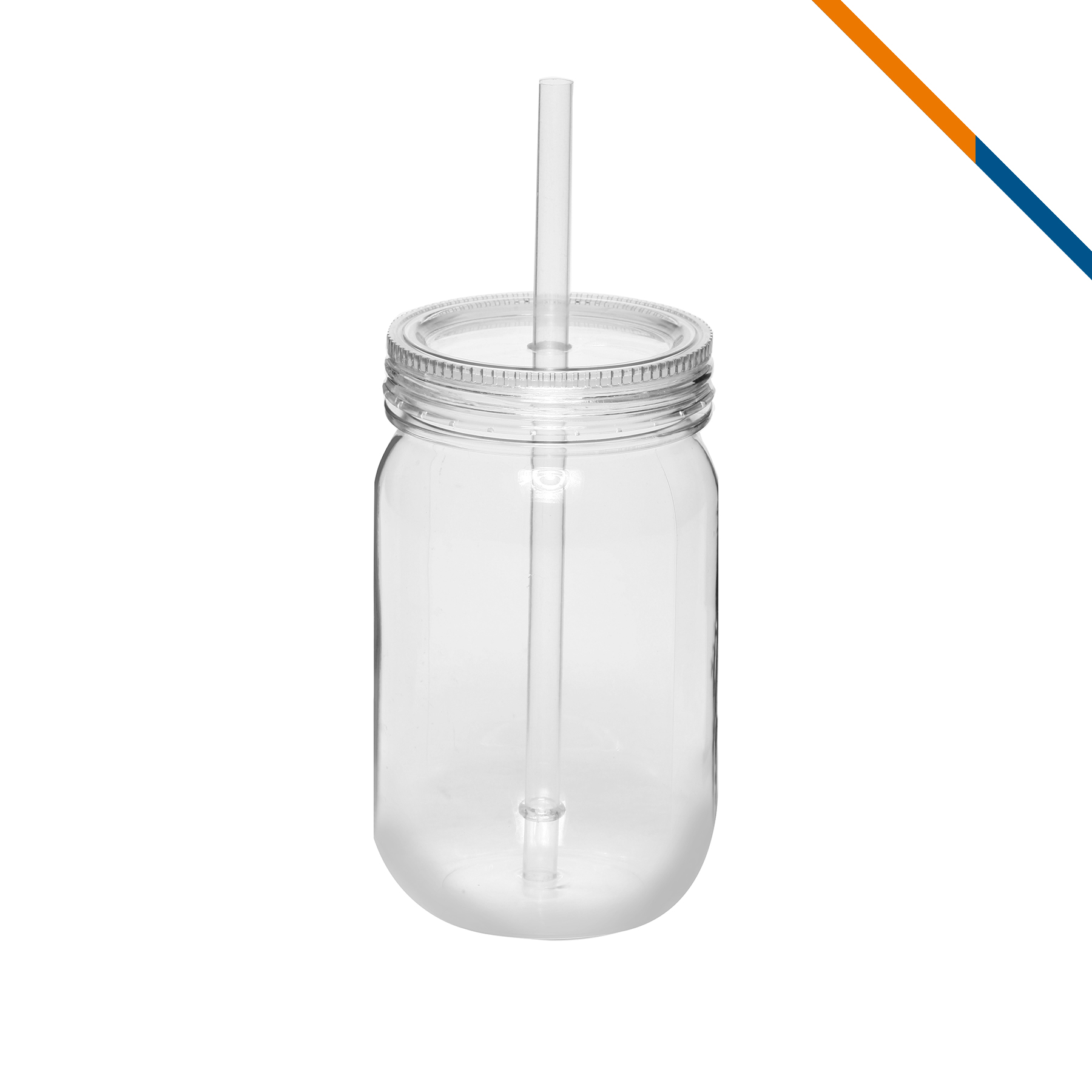 Omiber Plastic Mason Jar - 24 oz. 3