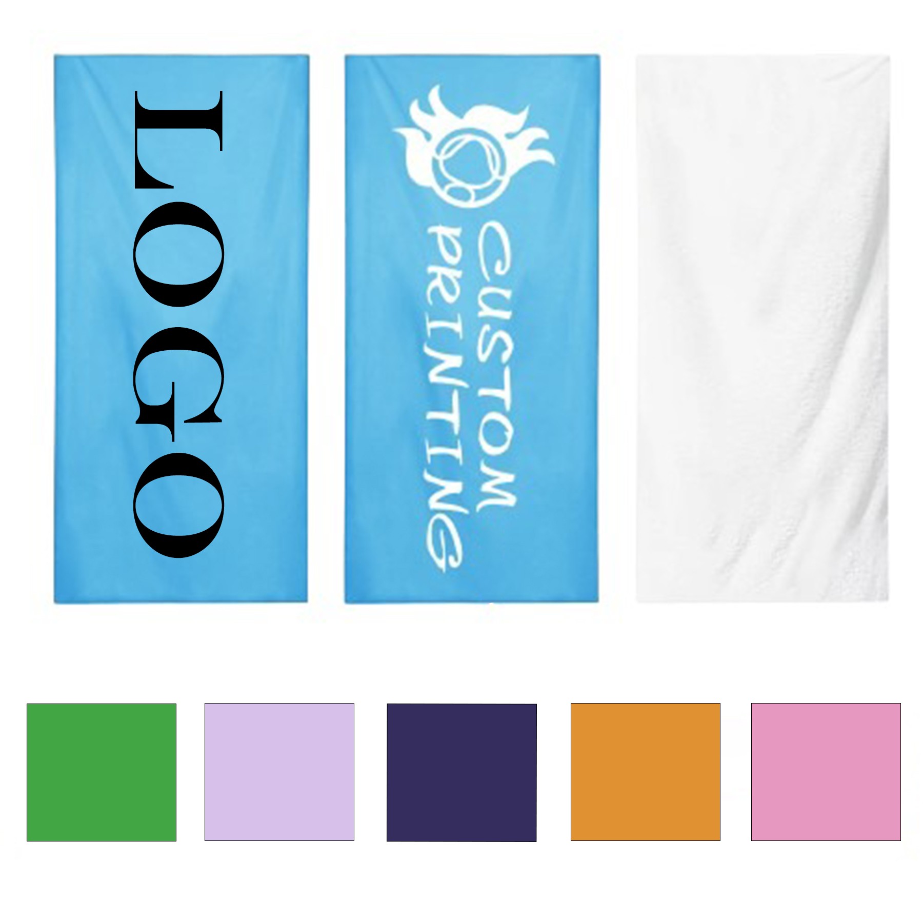 Microfiber Single-Sided Printed Beach Towel