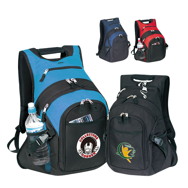 600D polyester Deluxe Computer Backpack 3