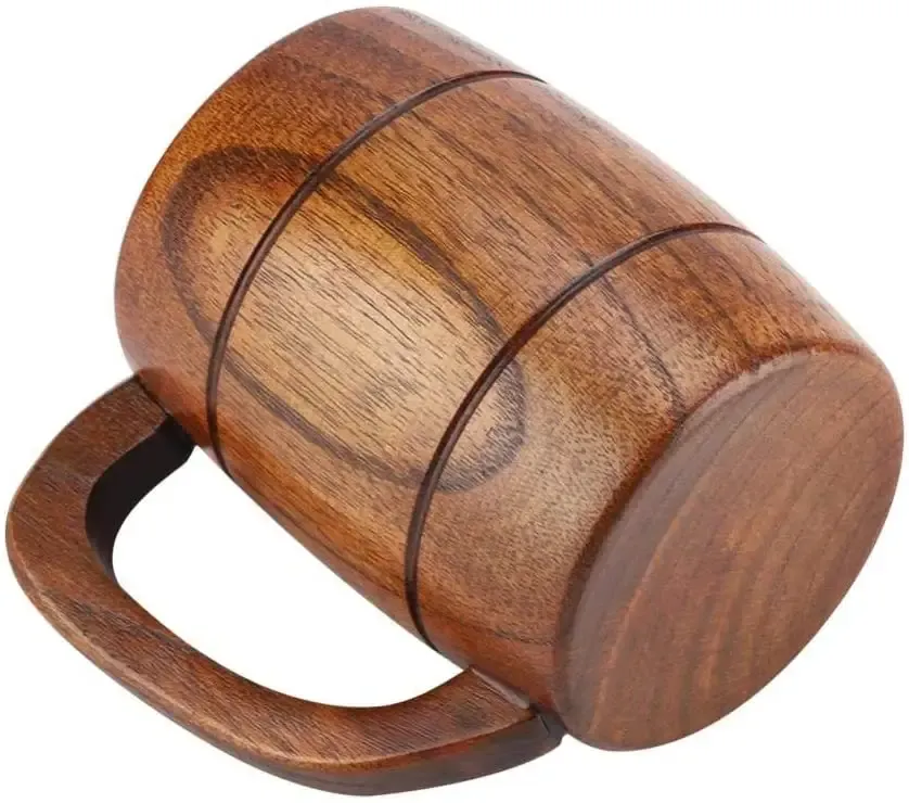 12 Oz. Wooden Beer Mug With Handle 4