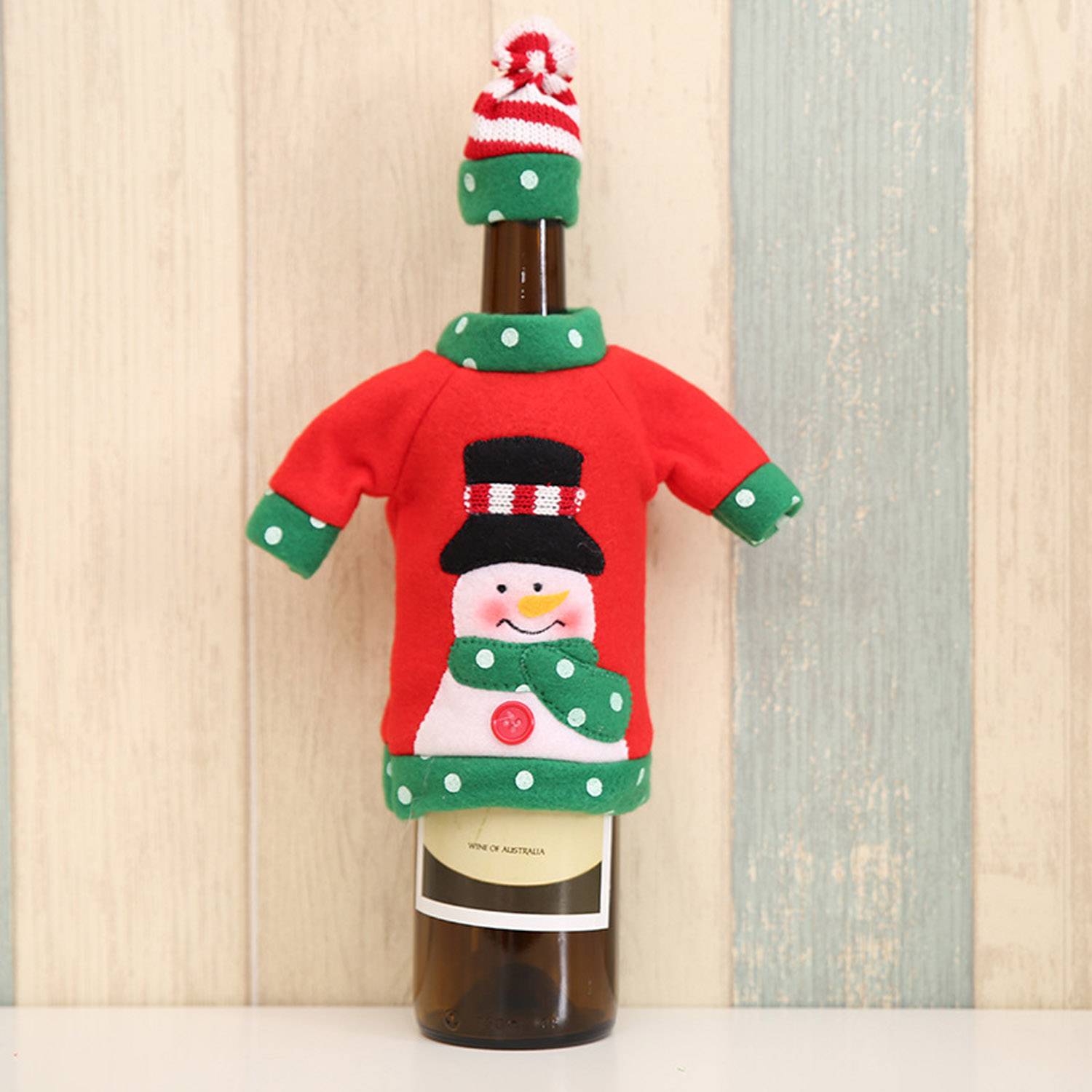 Christmas Cartoon Wine Bottle Cover 5