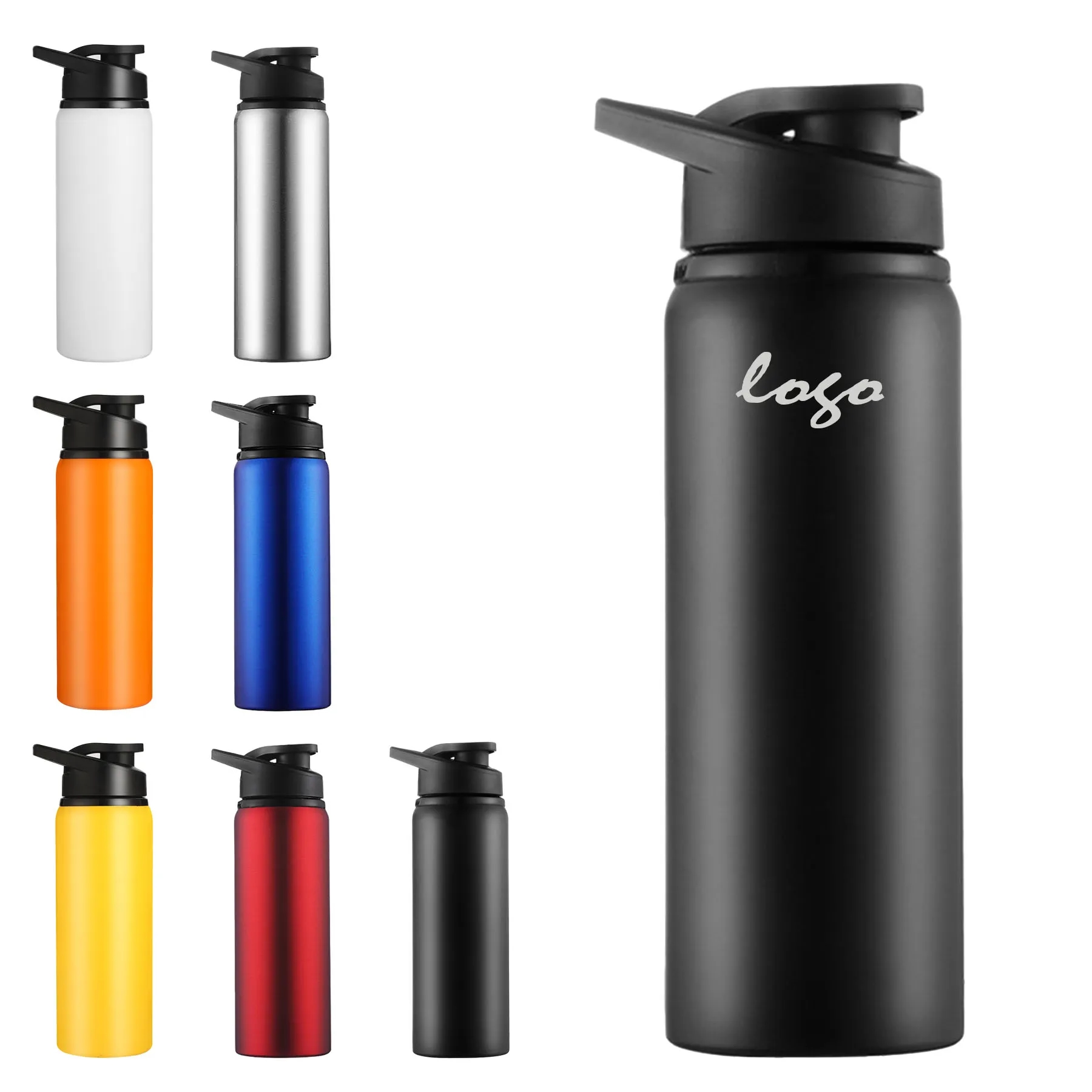 304 stainless steel sports kettle, custom water bottle with logo imprint 2