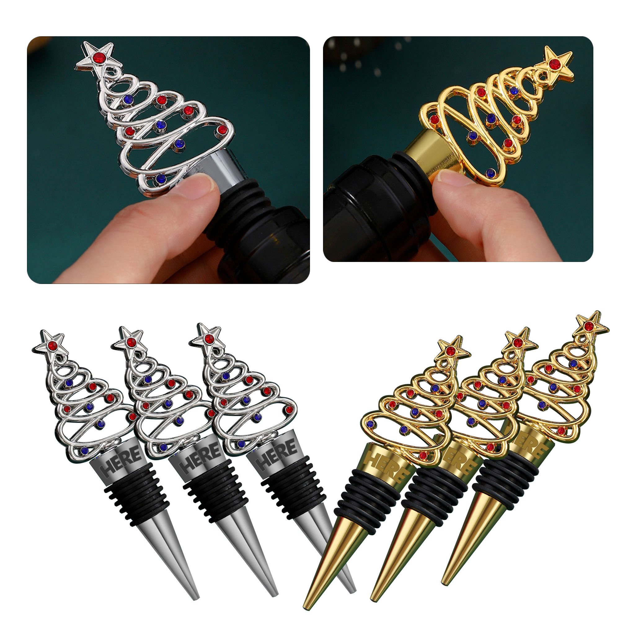 MOQ250 Zinc Alloy Wine Bottle Stopper 1