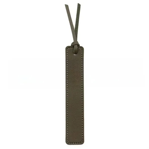 Classic PU Leather Bookmark with Stitched Page Markers 5
