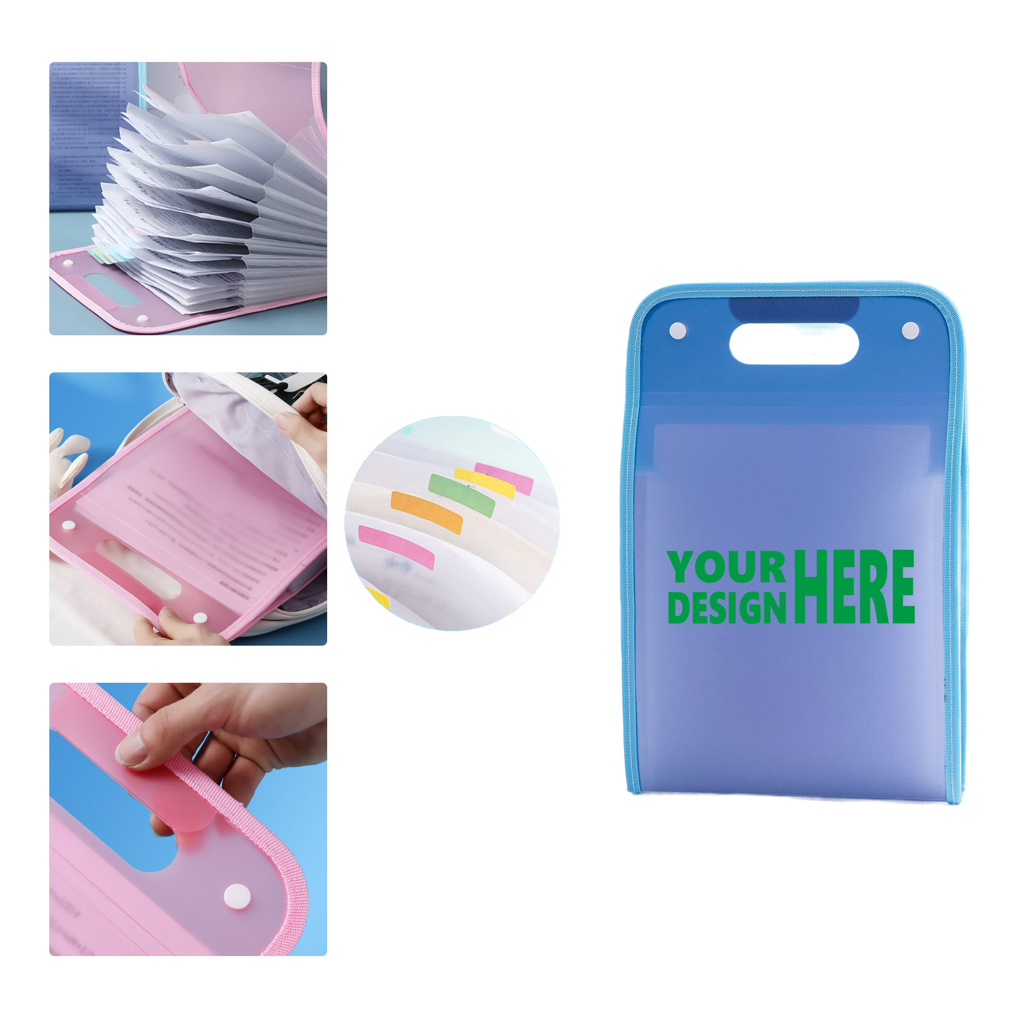 MOQ 50 Multi Layer Student File Organizer Accordion Folder 2